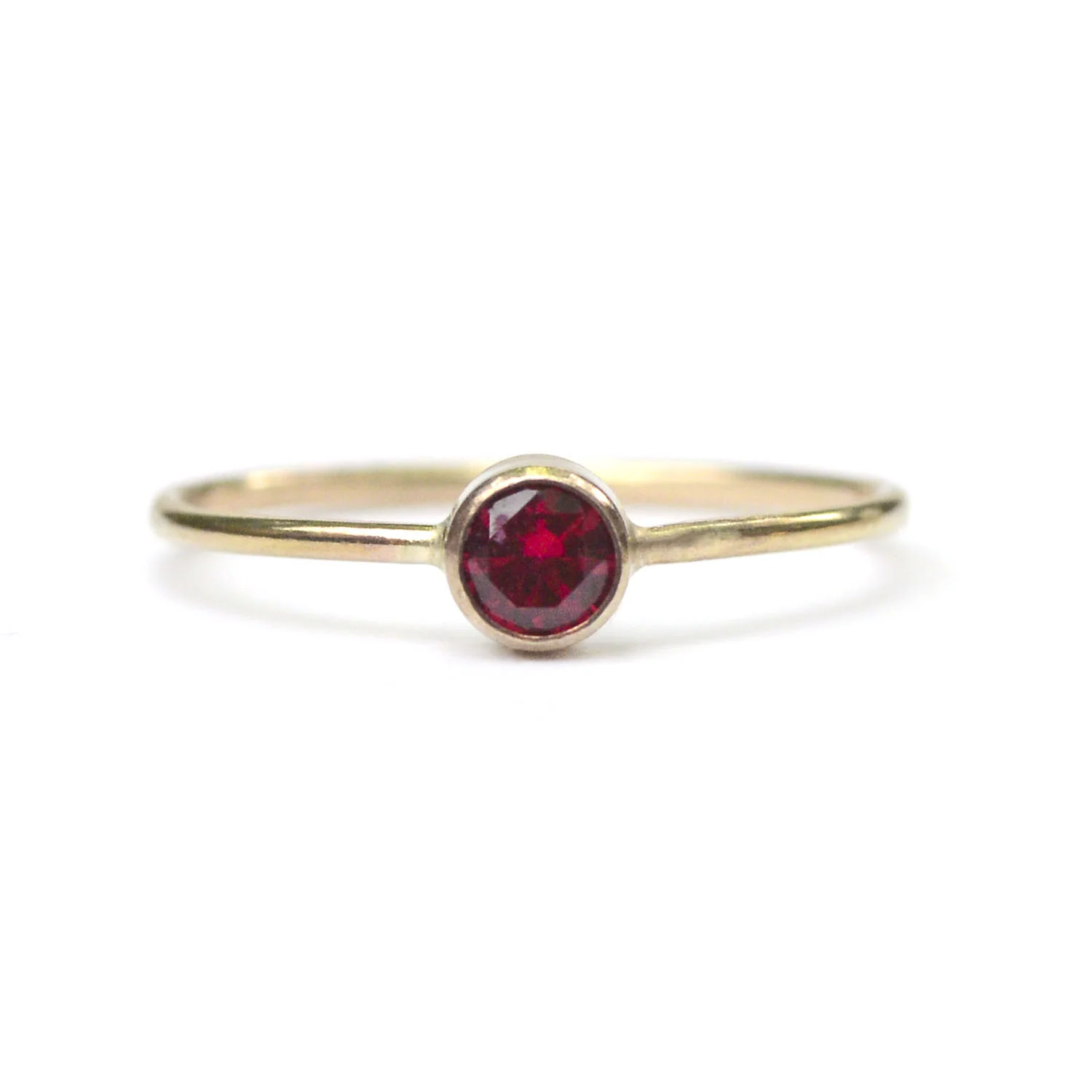 Copy of Garnet Solitaire Circa Ring | Favor Jewelry