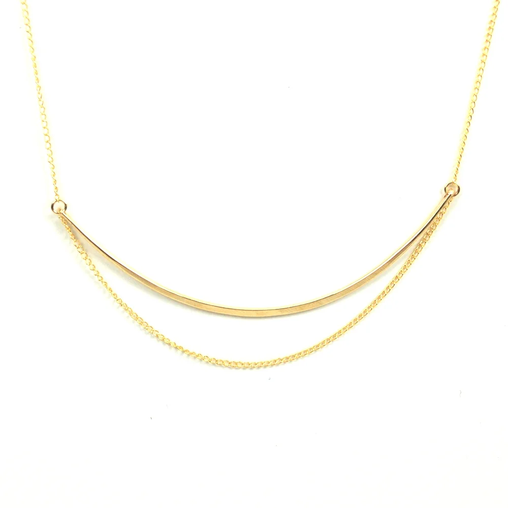 Delicate Chain Verge Necklace — Favor Jewelry