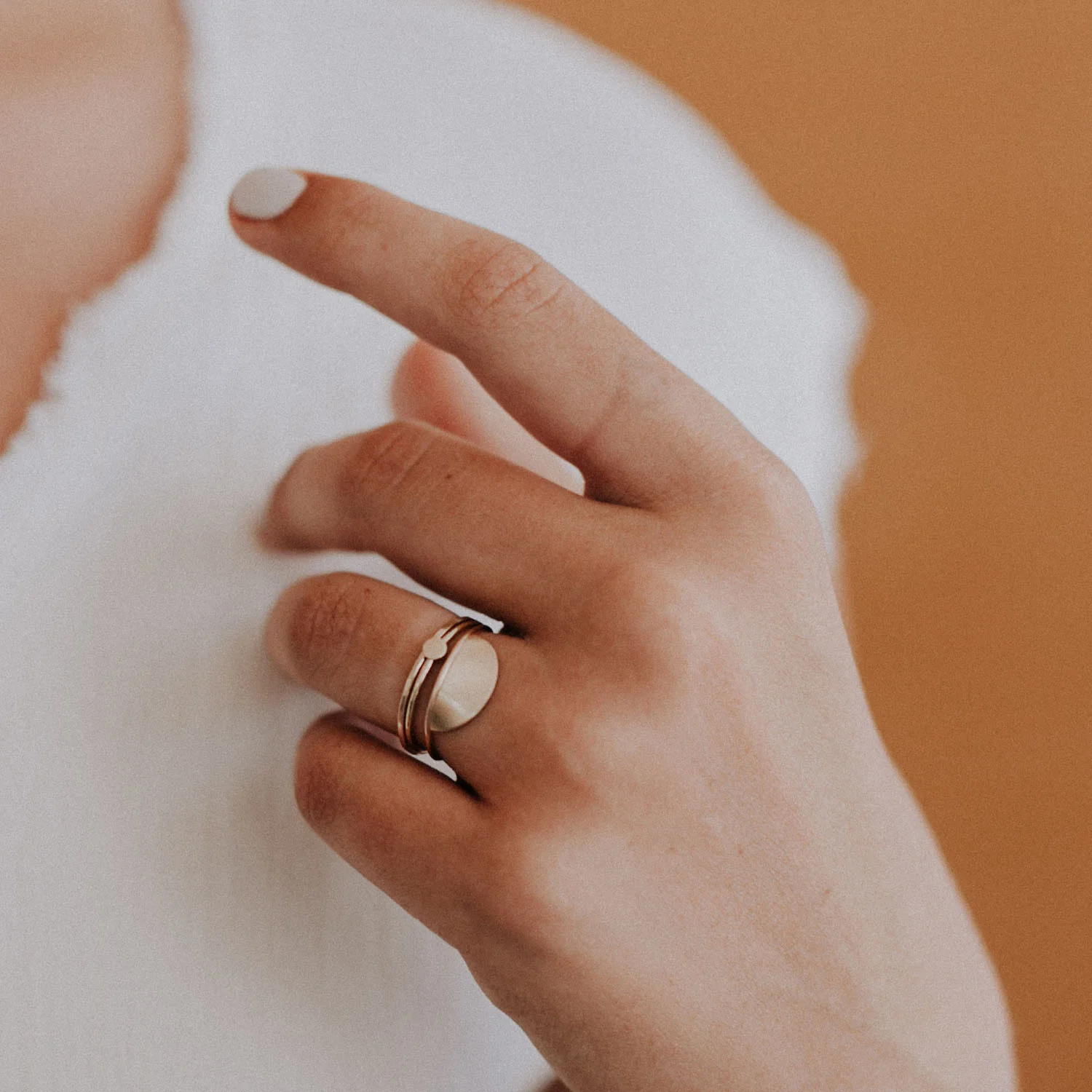 Such pretty stacking rings from Favor Jewelry