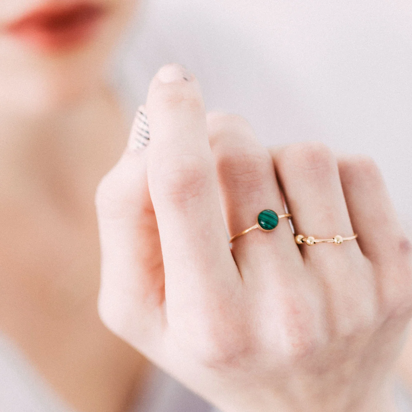 Abacus Floating Bead Stacking Ring