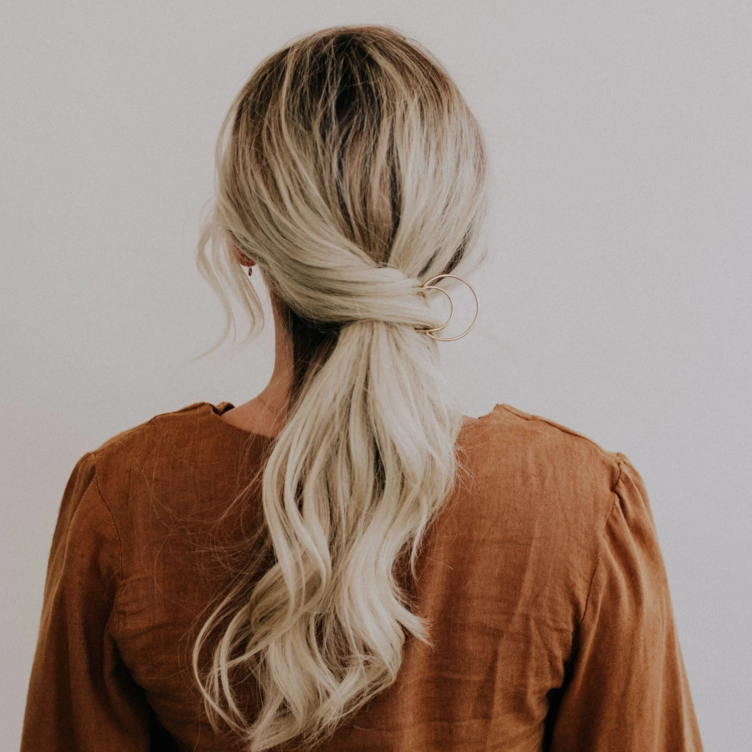 Brass Crescent Hair Pin from Favor Jewelry