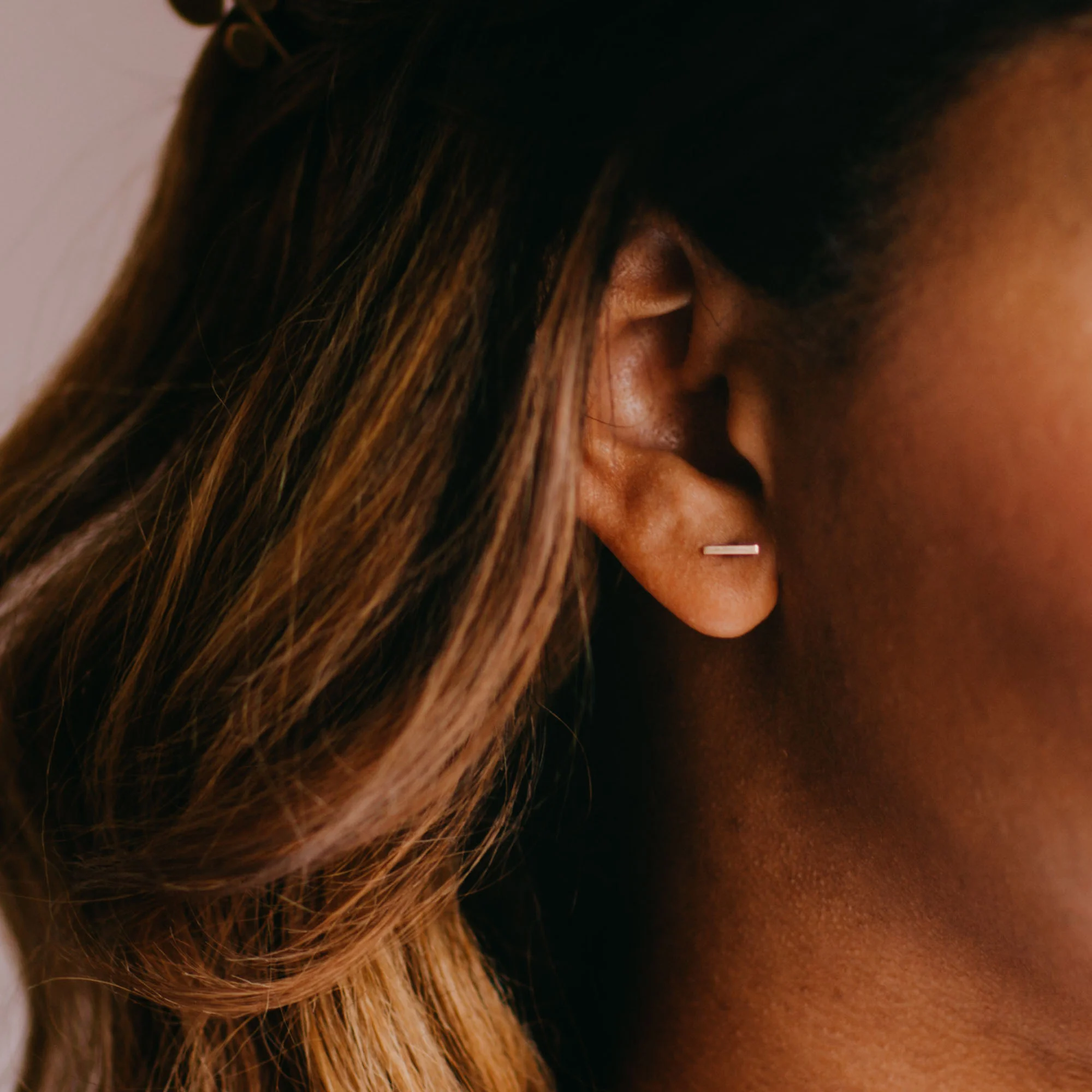 Tiny Little Bar Studs by Favor Jewelry
