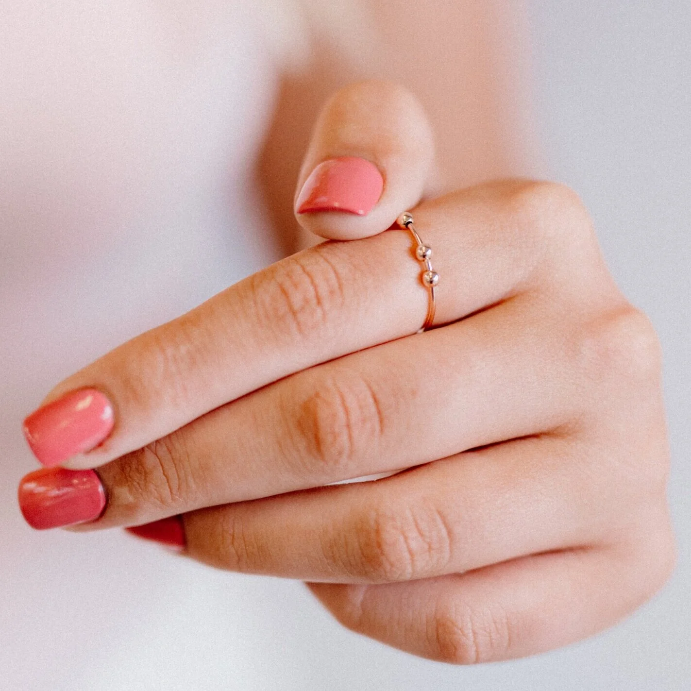 Abacus Bead Stacking Anxiety Ring — Favor Jewelry