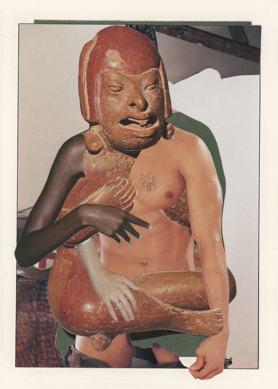 Seated fidure from Oxaca (Adiós a Calibán), 2022