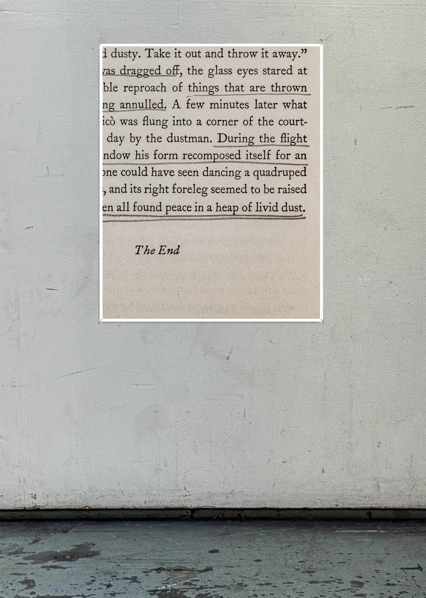 marginalia prints in gallery photographs the end.jpg