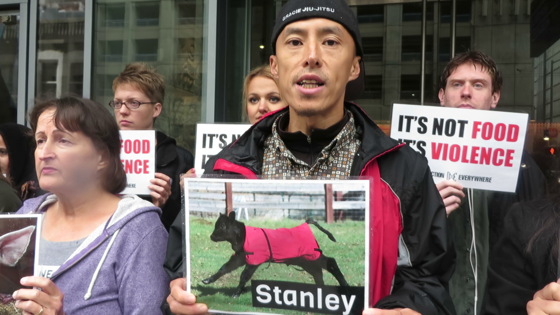 Stanley was stuffed into a crowded room with his mother by violent men who wanted him dead, but he ran for freedom and was found on a nearby road. 