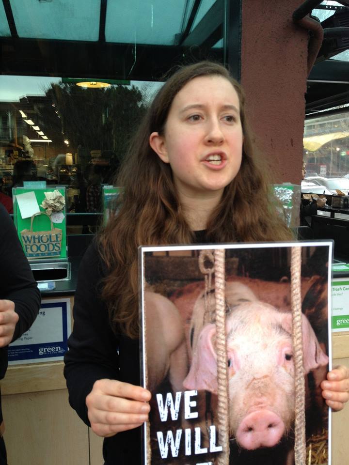 Almira now speaks out for pigs and other animals. 