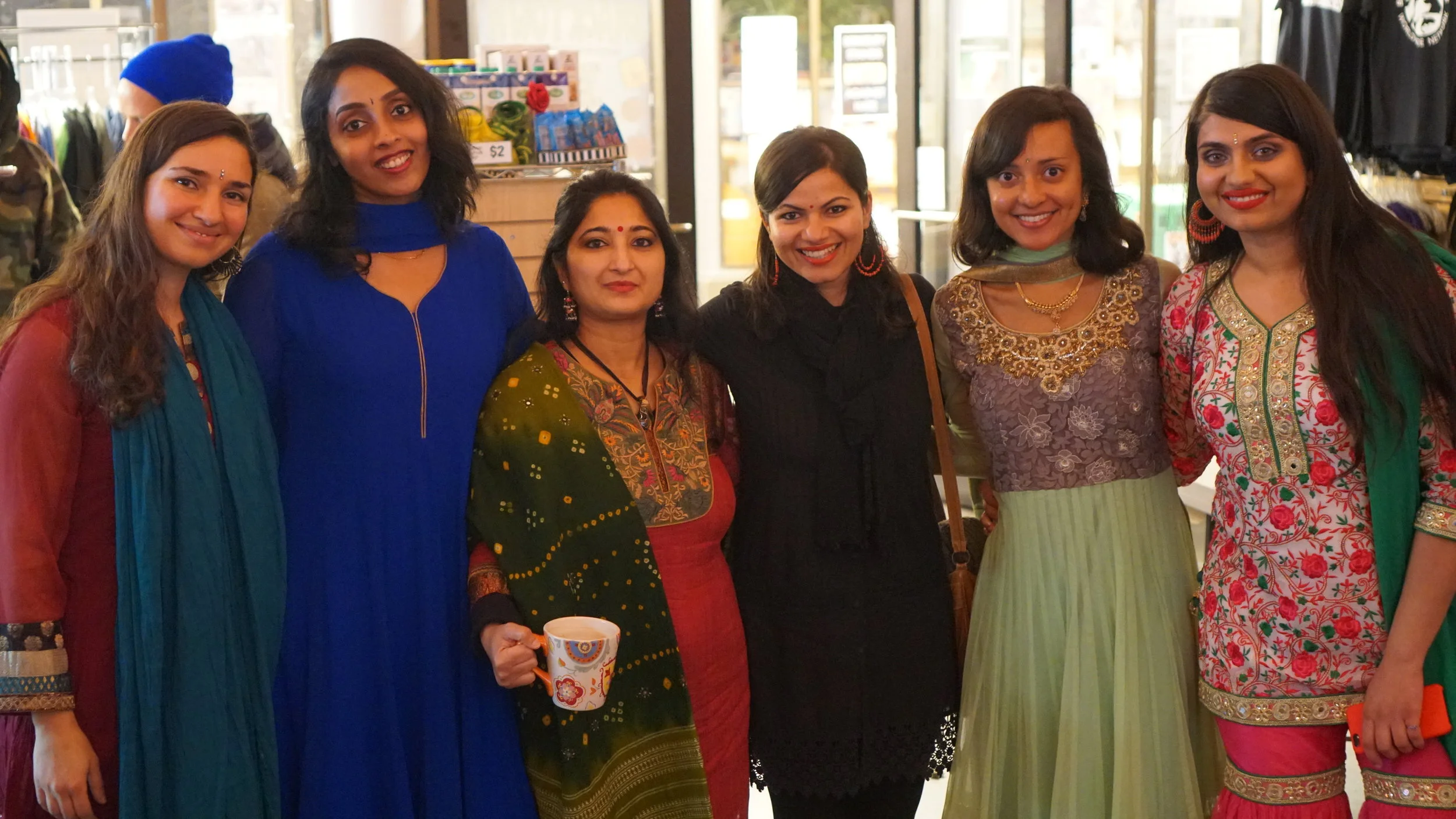 Activists at a Bollywood Night event at the Berkeley Animal Rights Center