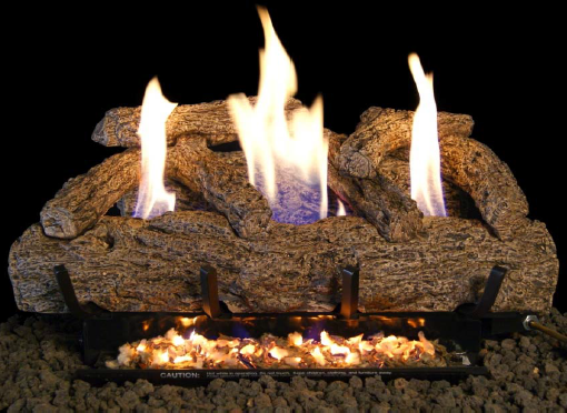 Peterson G9 Burner System with Live Oak logset — Tidewater Log Doc