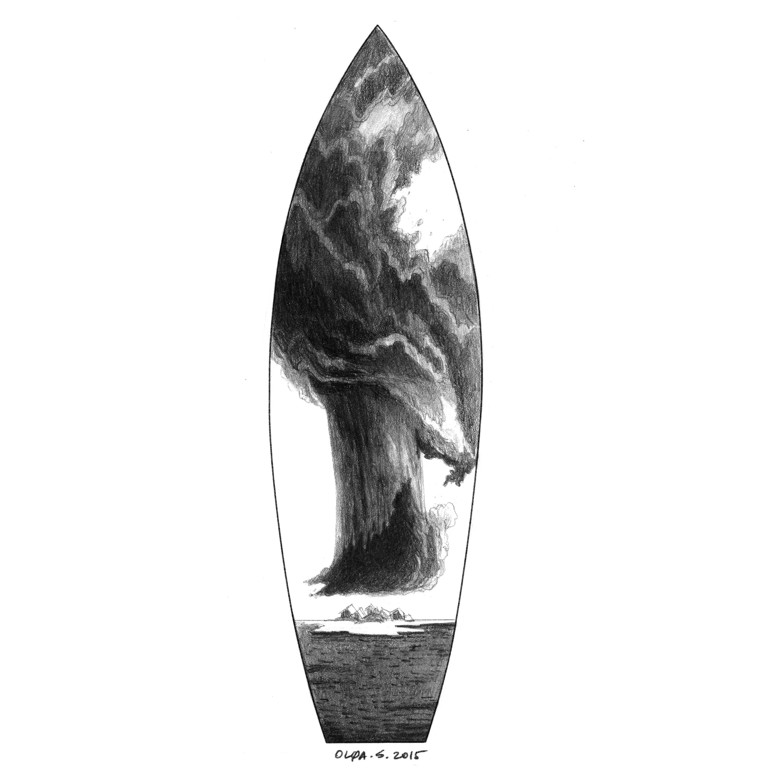 Surf Graphic- The Storm.