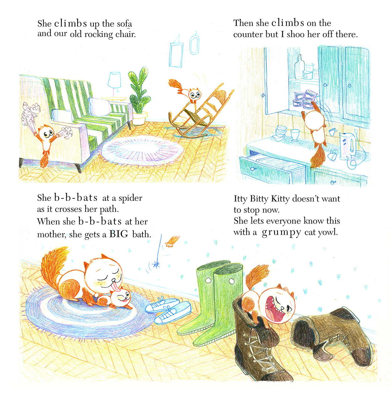 Owl Kids June 2015 Issue- Itty Bitty Kitty- page 3