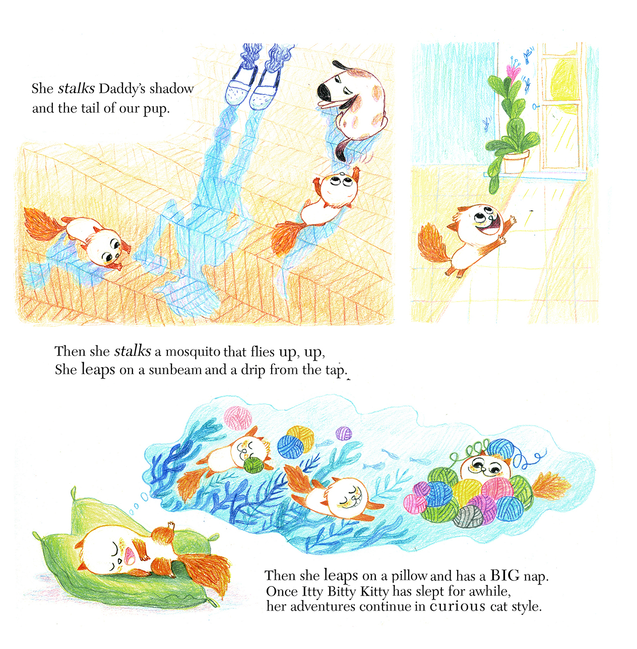Owl Kids June 2015 Issue- Itty Bitty Kitty- page 2