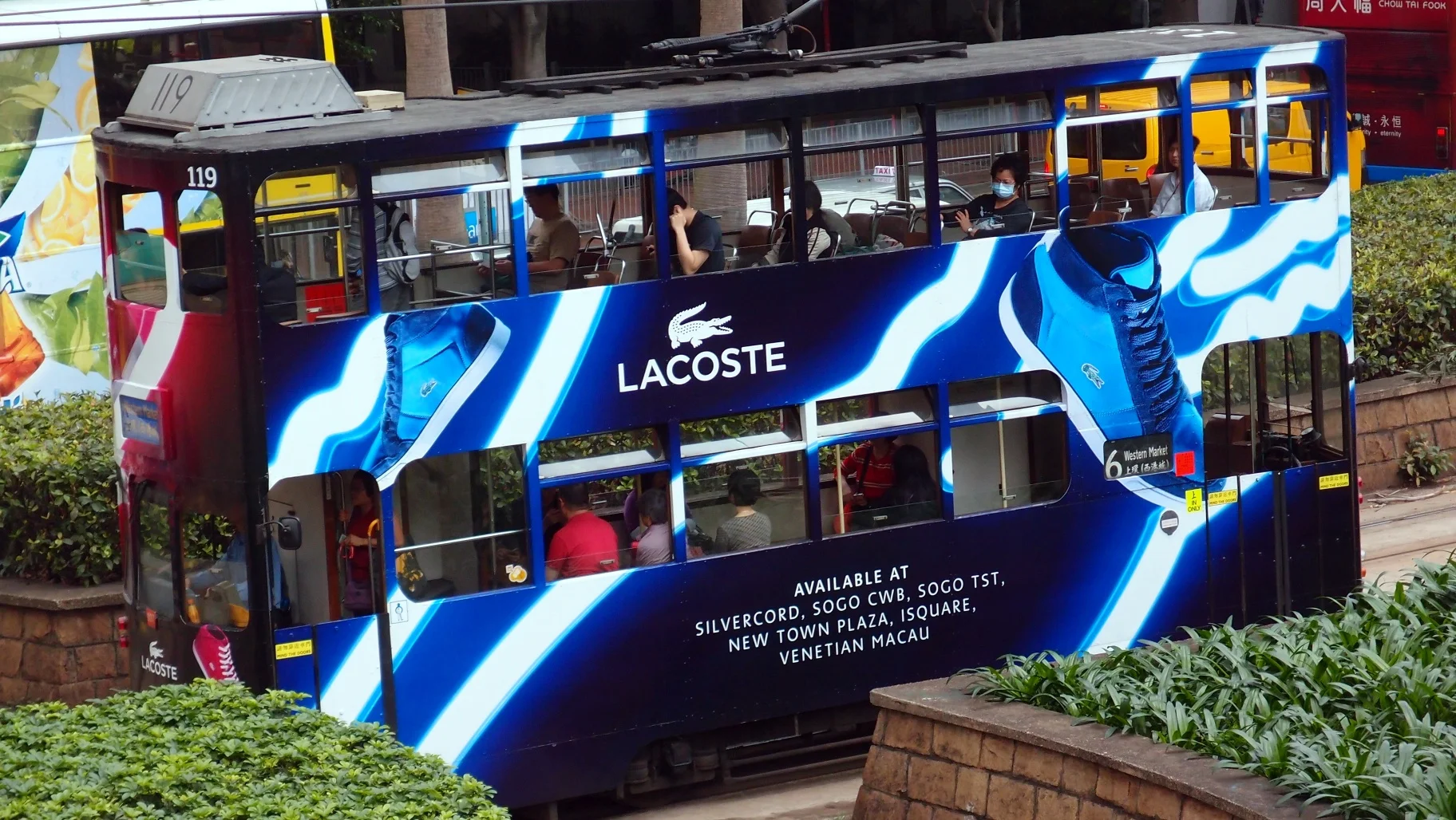An iconic street tram