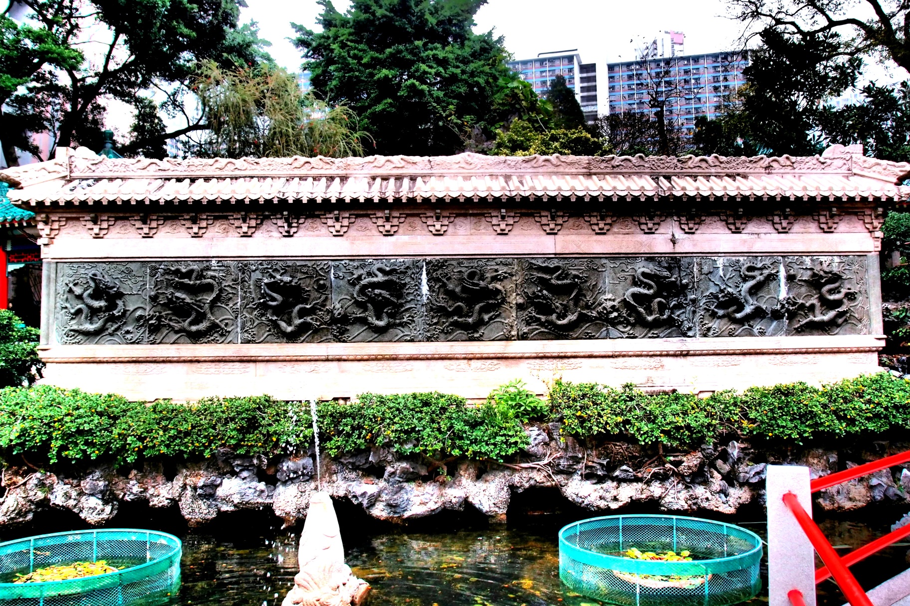 The Nine Dragon Wall at the Sik Sik Yuen Wong Tai Sin Temple