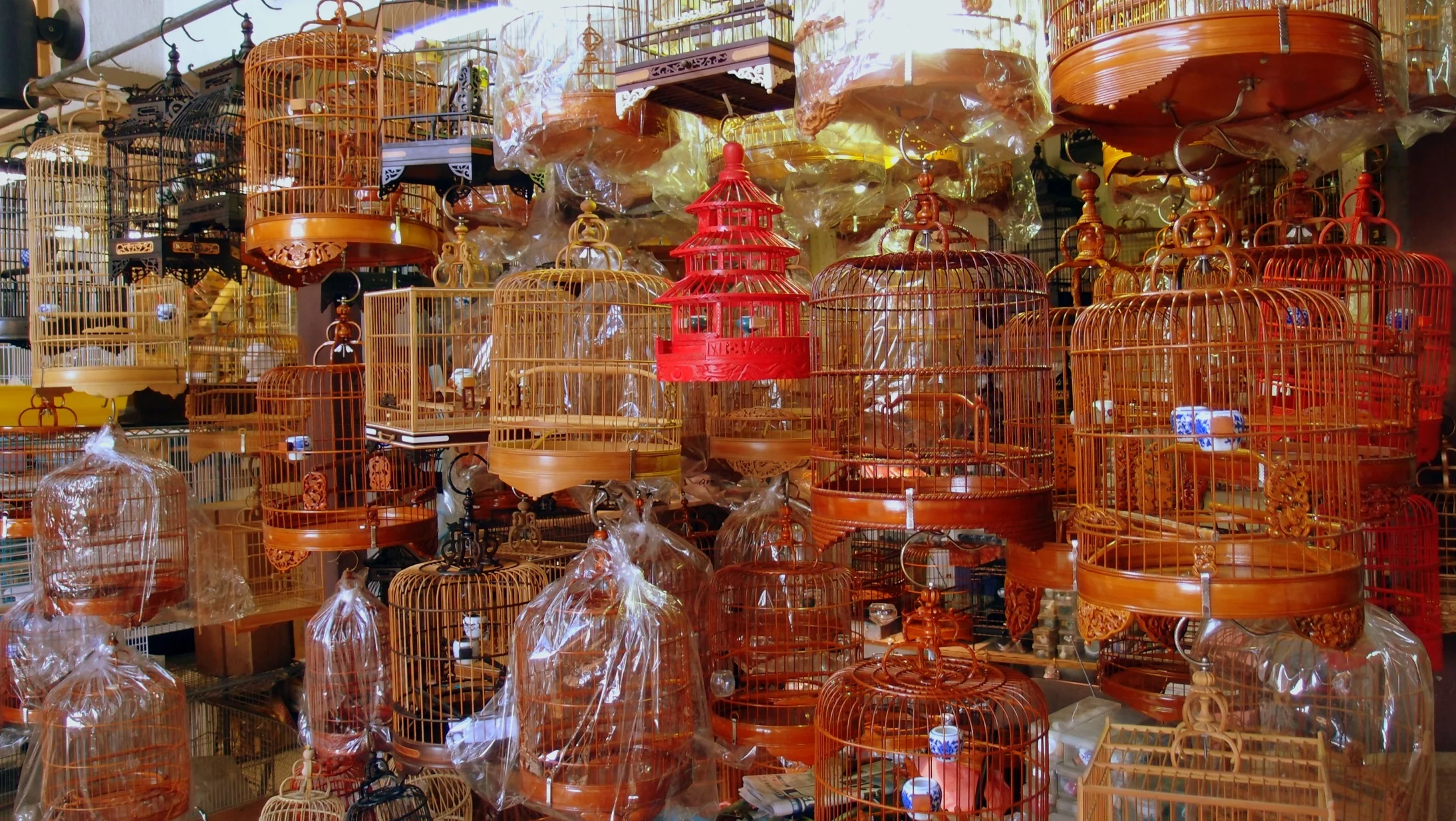Some very ornate cages