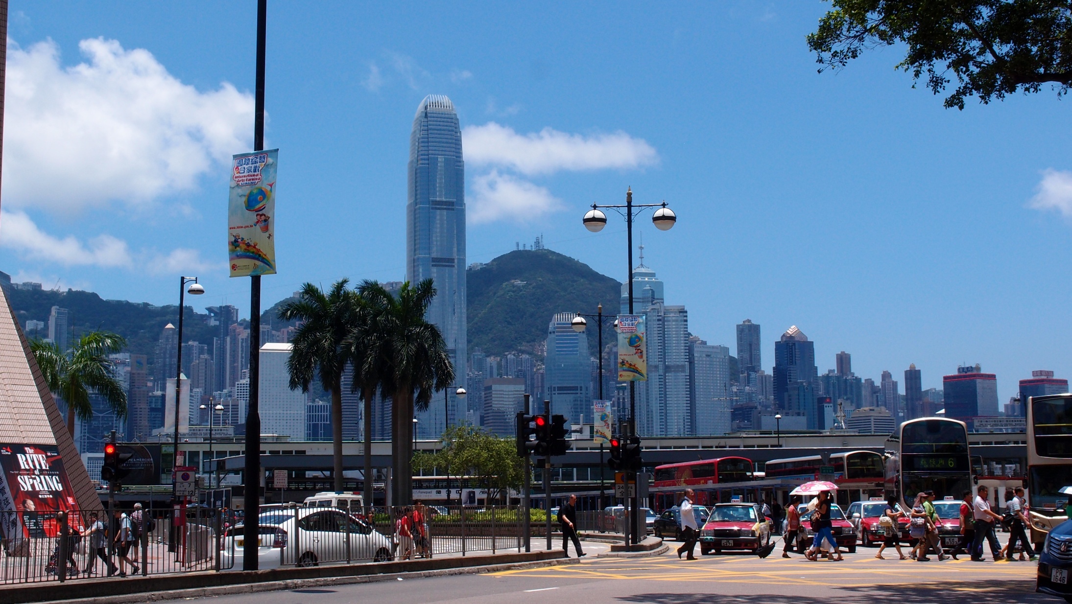 A view of the Peak from TST, Kowloon