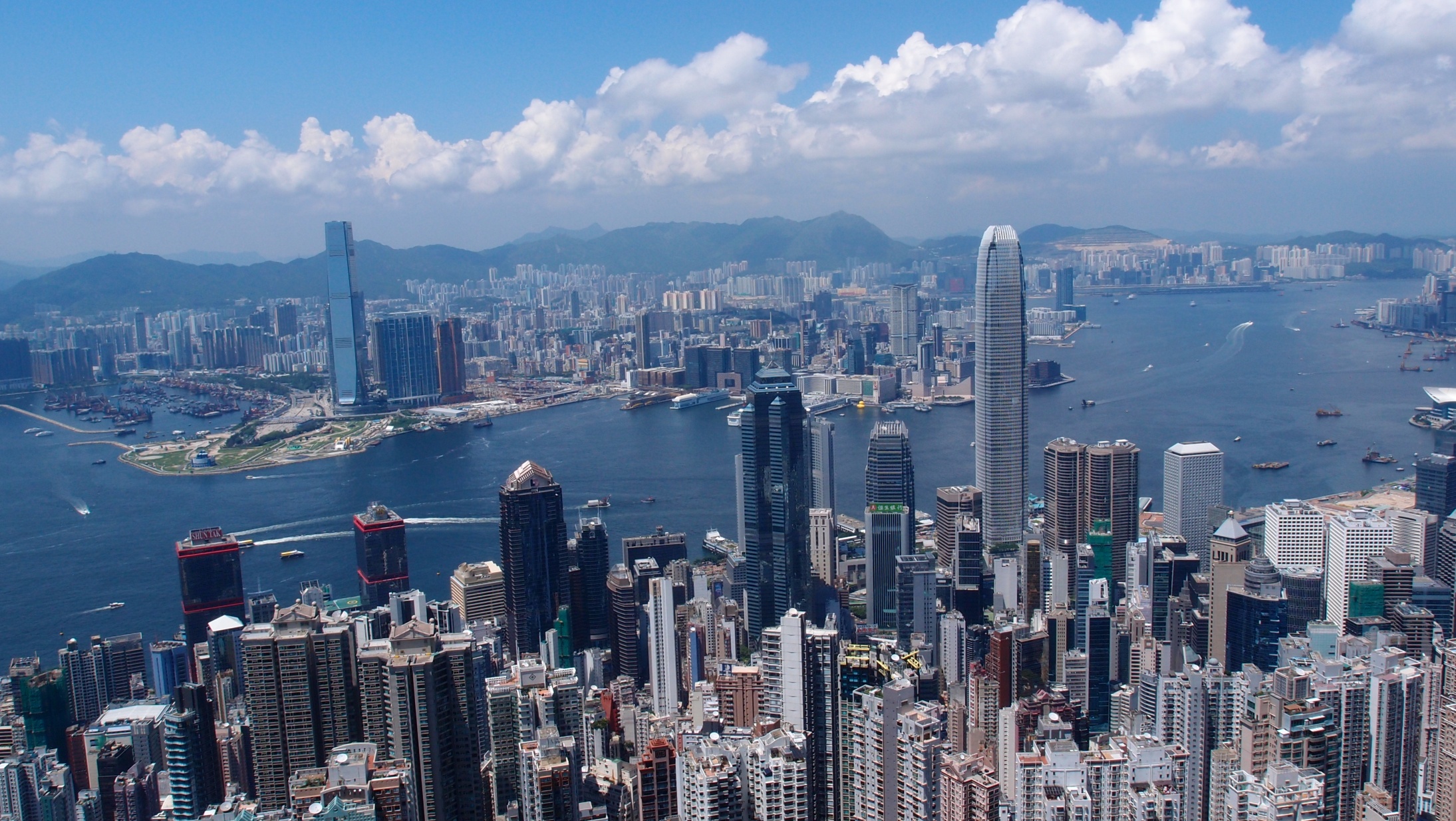 Image as taken, no alterations, the view from my spot at the Peak
