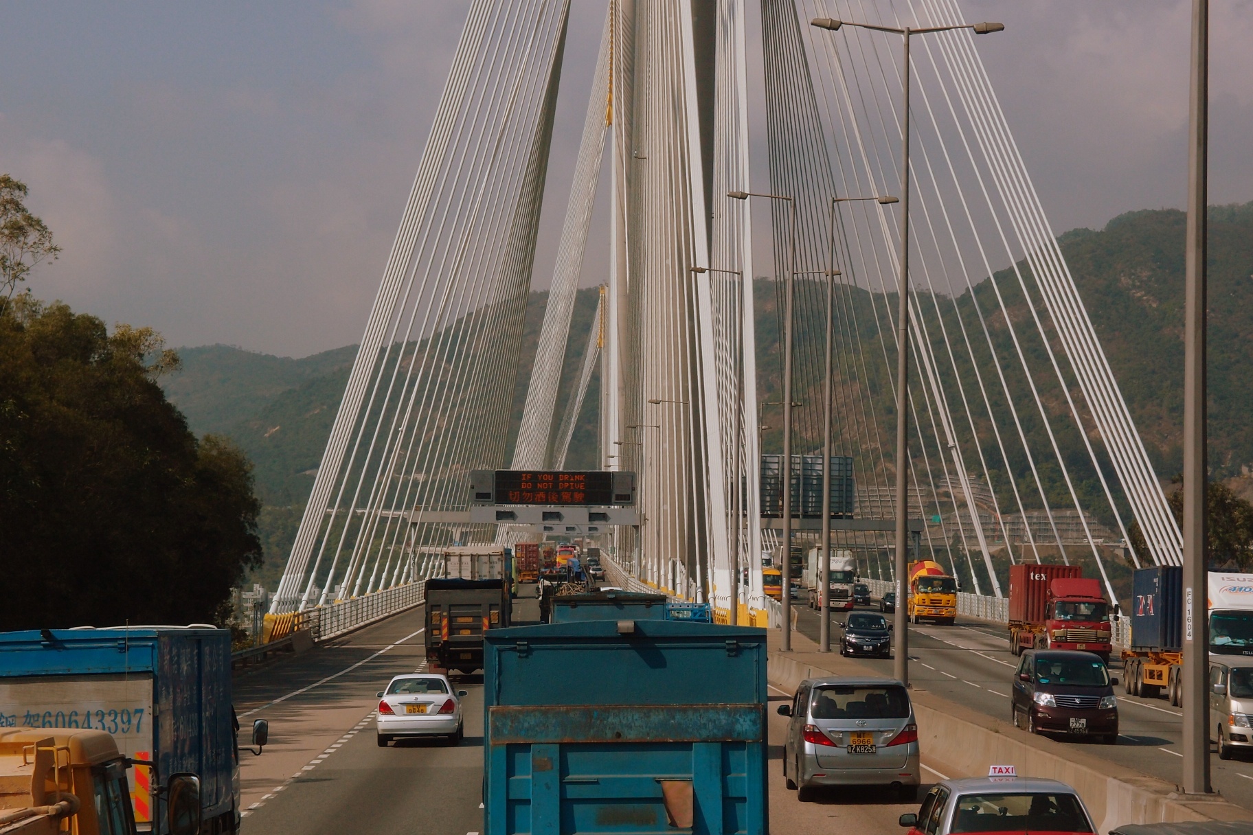 As a visitor you probably will not get to cross the Tsing Ma bridge in the New Territories, pity, it offers some splendid views as you cross it.