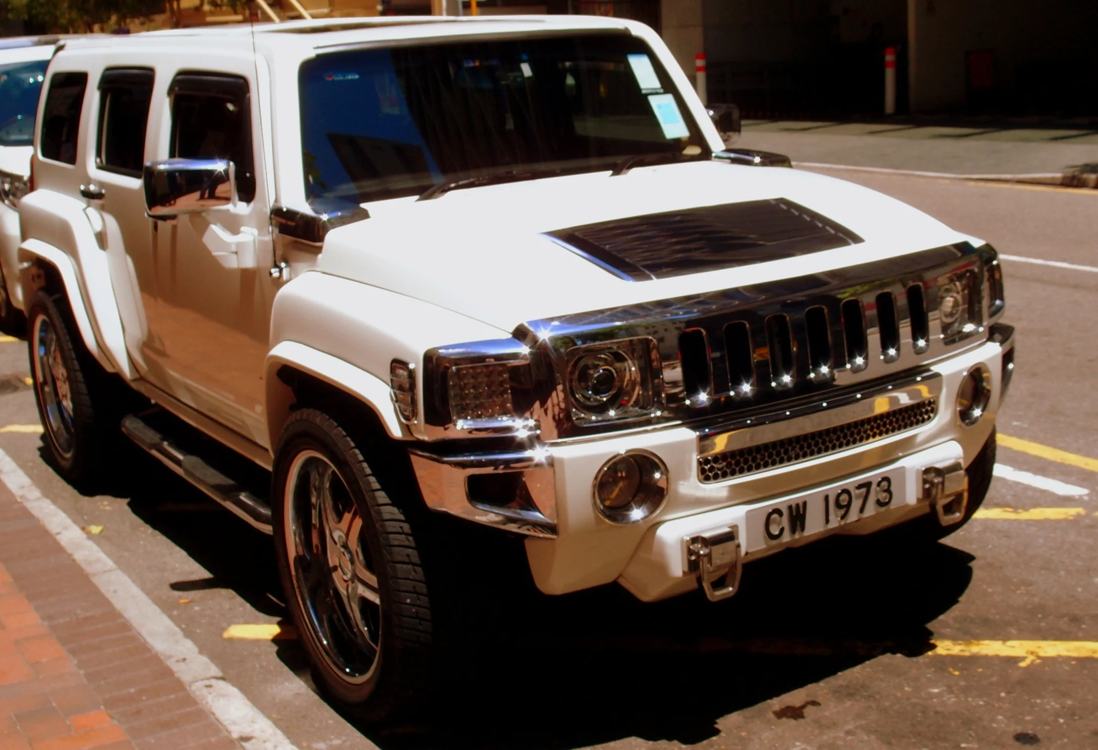 Front view of a Hummer