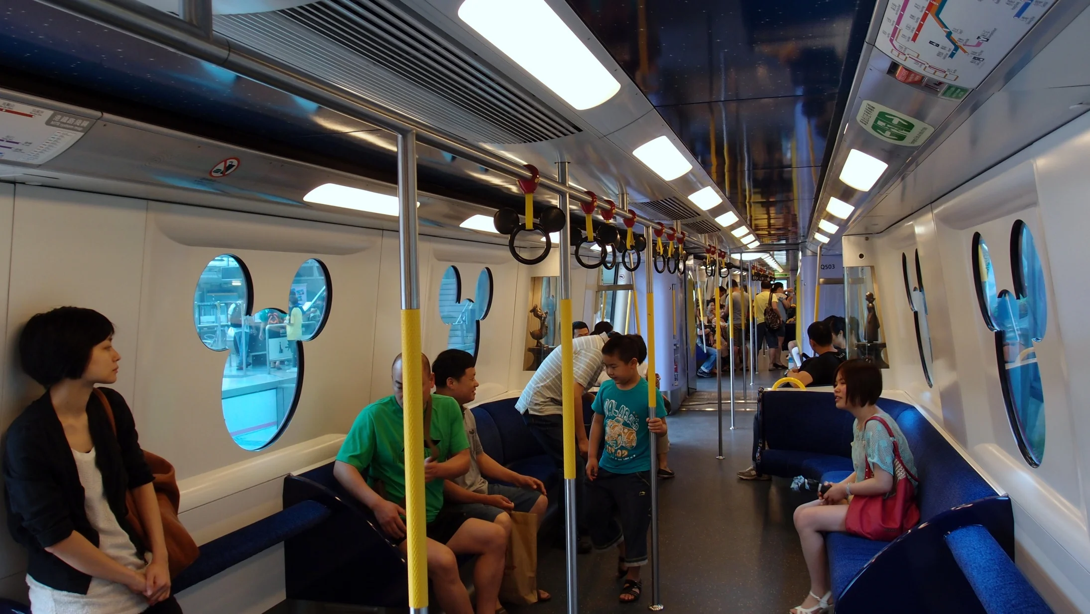 The Disneyland Train with velvet seats