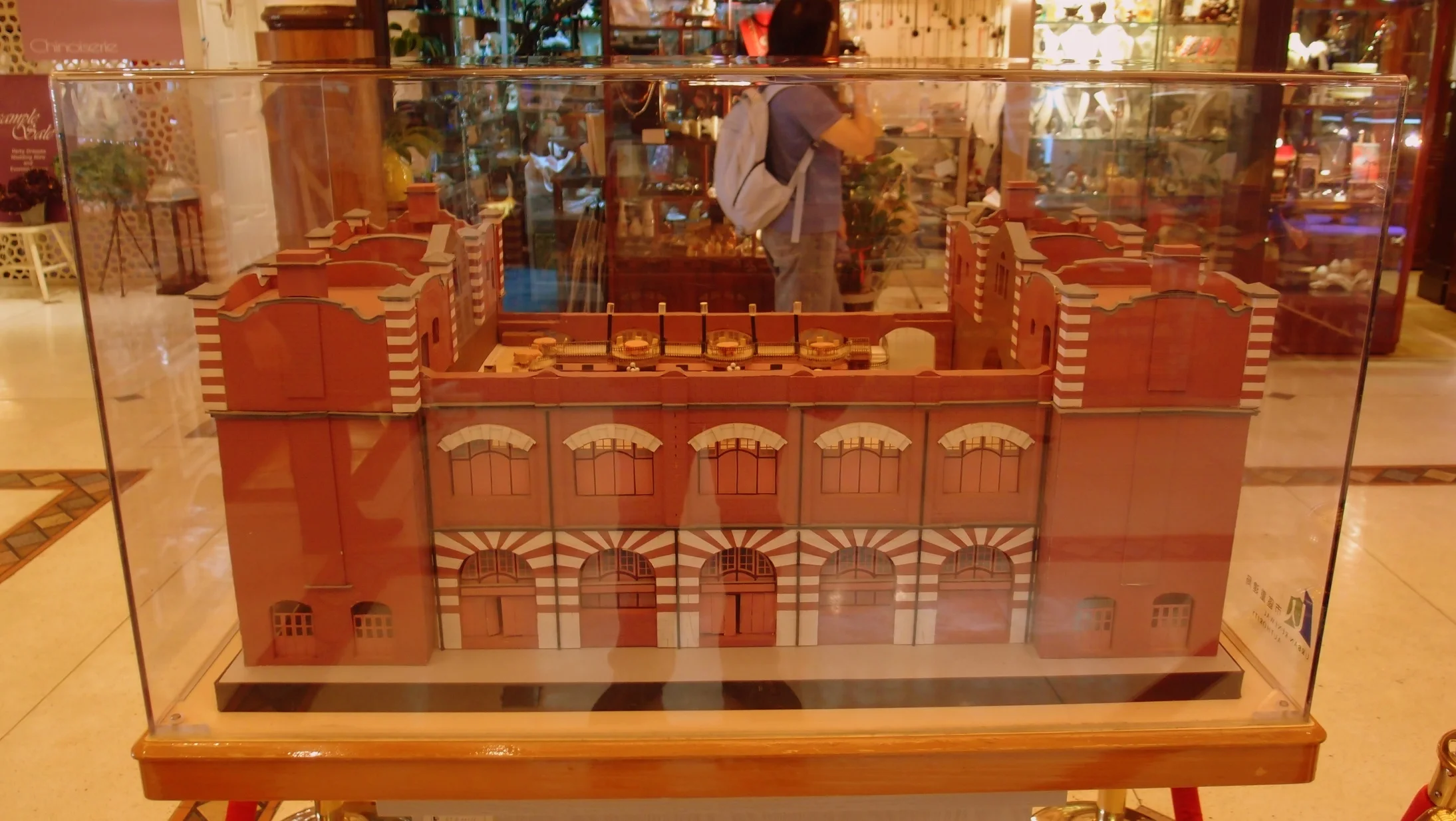 The scale model looks like it was made by 5 year old primary school kids