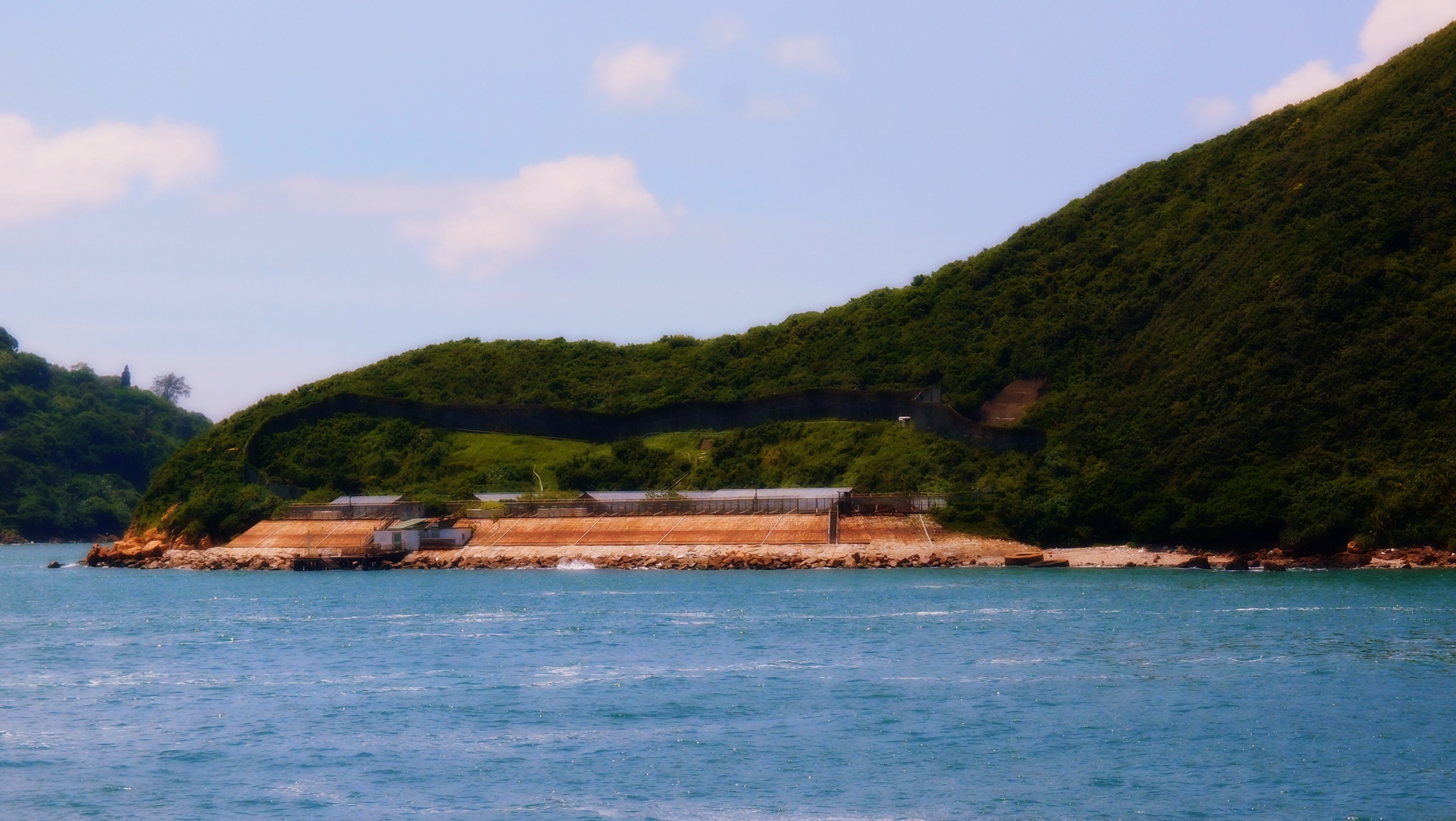 The old Green Island Detention Centre