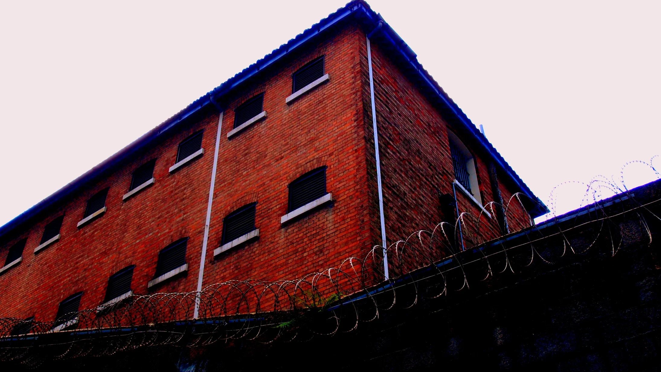 Old Town Central The very old Victoria Prison complex in Hong Kong