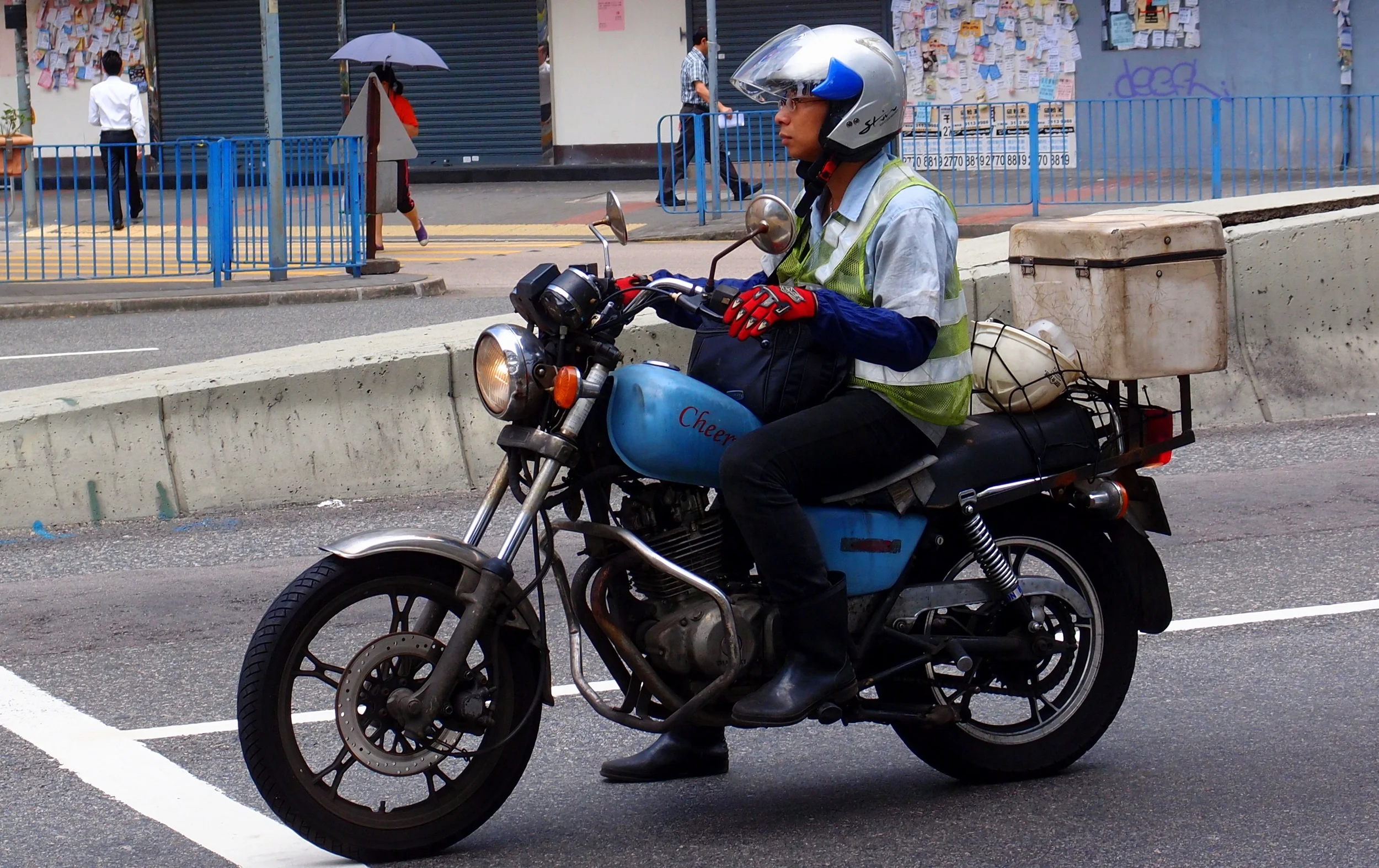 The chic biker look in Hong Kong