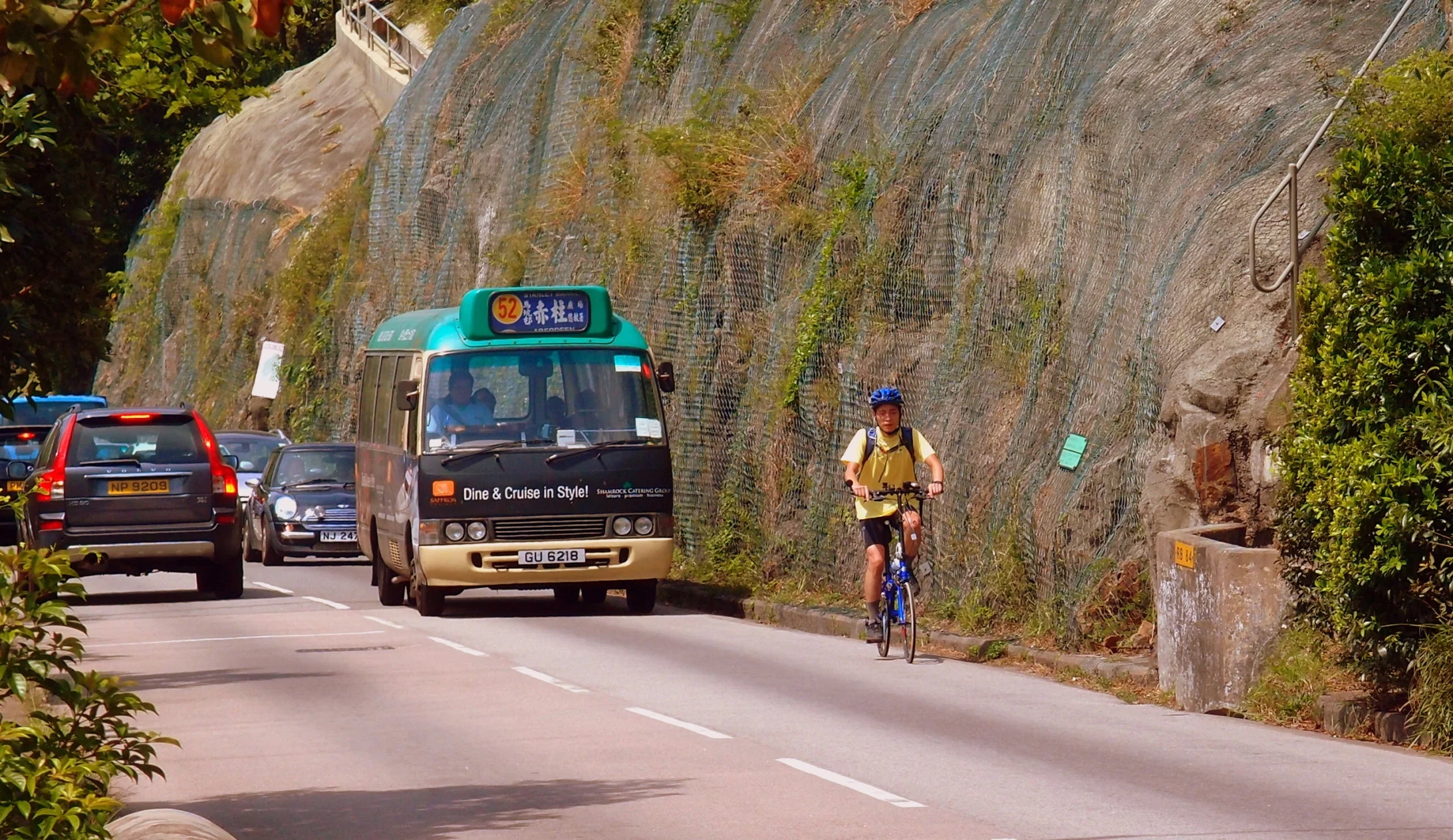 Spandex nutter holding up the traffic