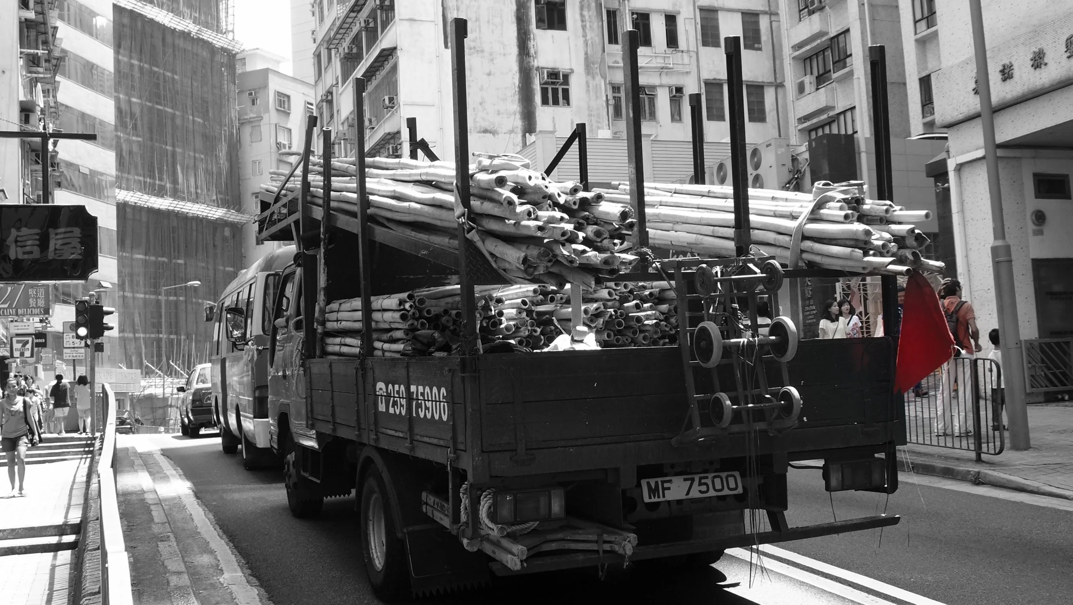 Here are some useless facts - we have about 1,800 people qualified to assemble / remove bamboo scaffolding and HK imports about 5 million bamboo rods a year., so now you know.