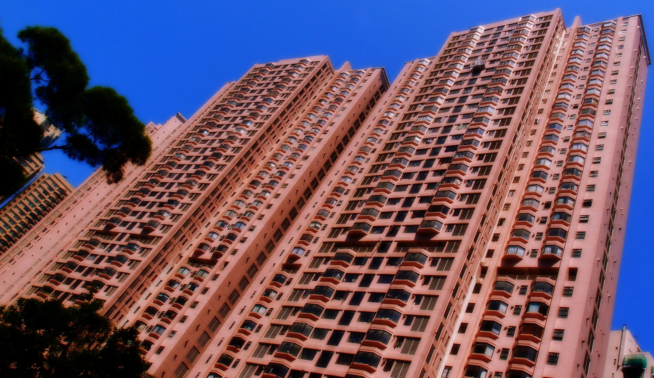 A typically bland apartment block in the Mid Levels but rentals can easily exceed US$15,000 - US$18,000 per month.