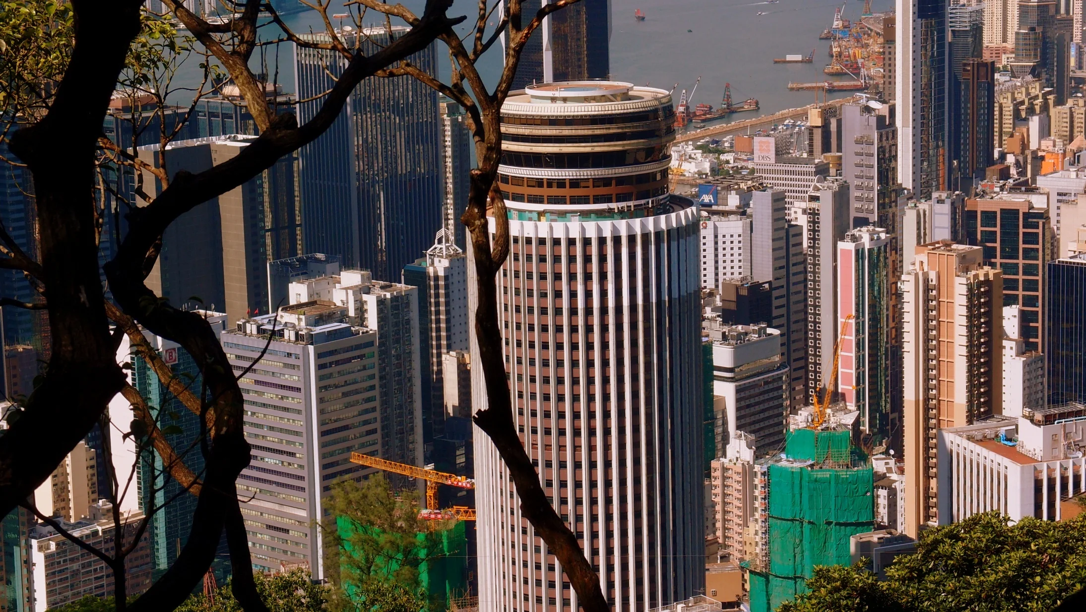 The iconic Hopewell Centre that dominates Wanchai district.