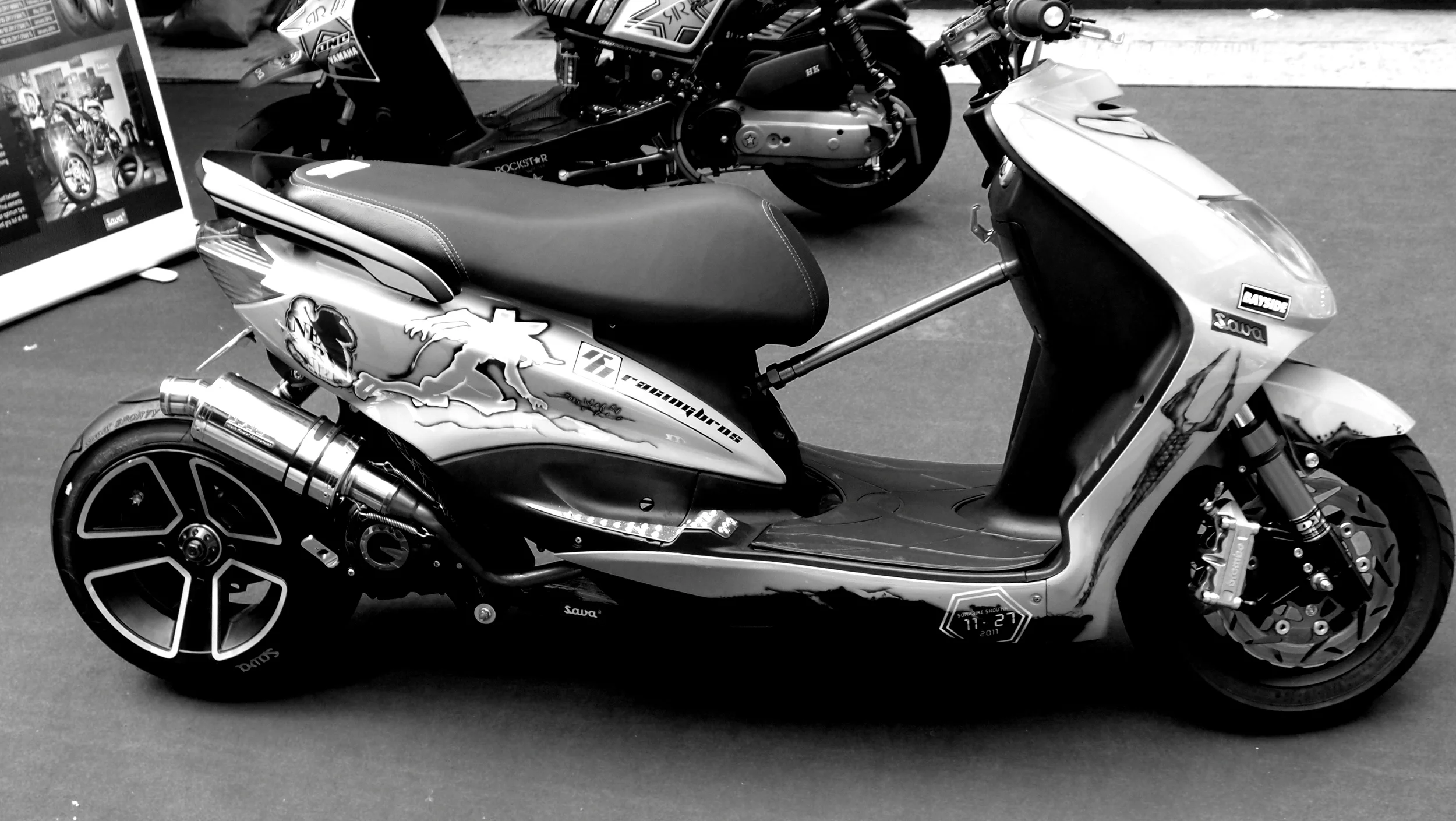 The scooter that wouldn't look out of place in a Batman movie