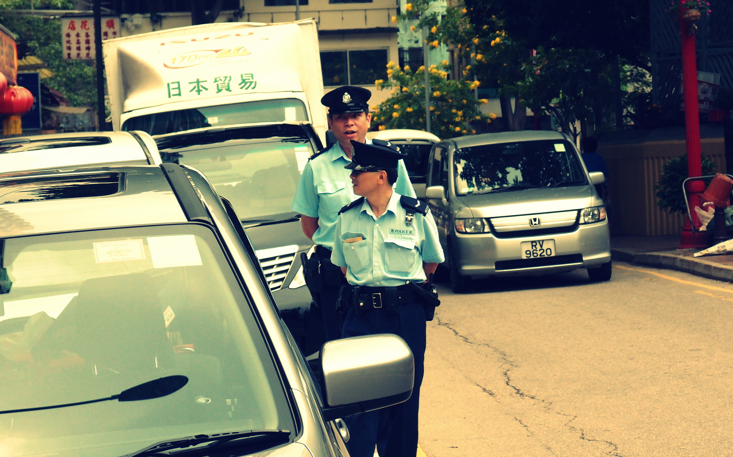 Coppers on street patrol