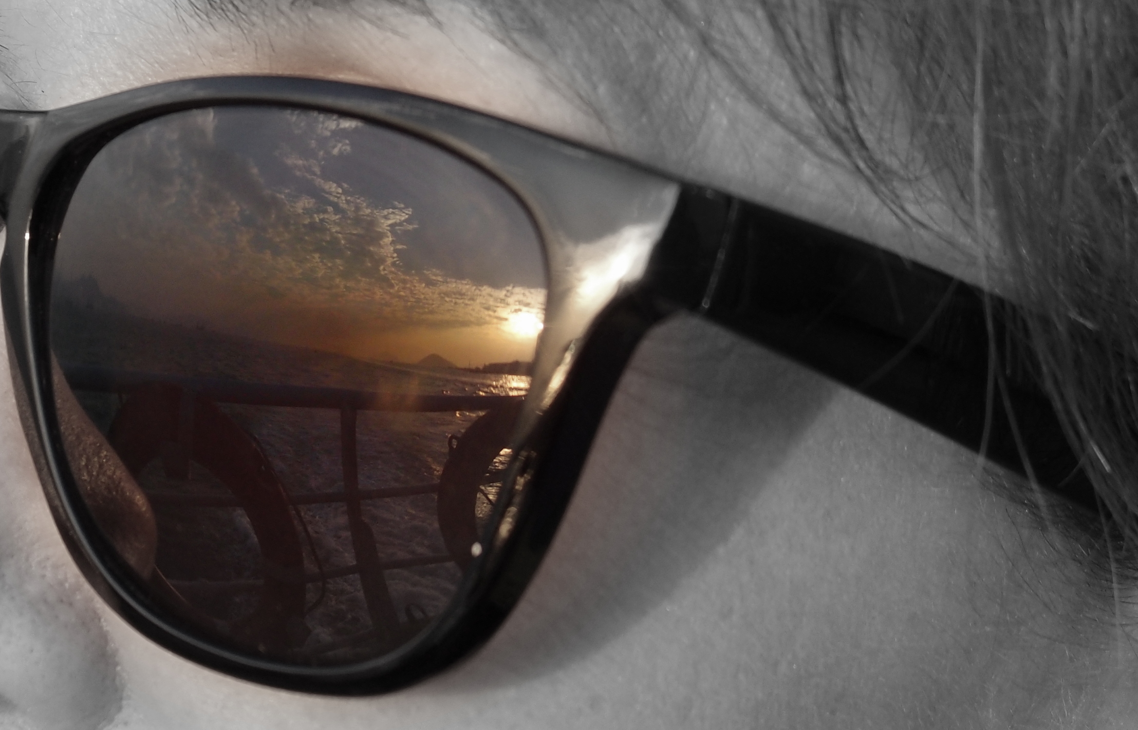 Thanks Teresa for acting as a model for this reflection of our ferry ride