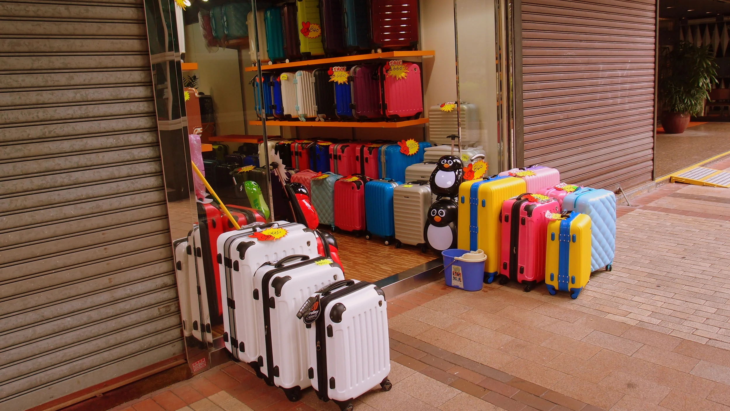 Mainland Chinese visitors go shopping with suitcases so every Tom, Dick and Harry now sells suitcases, we are probably the suitcase capital of the world now.