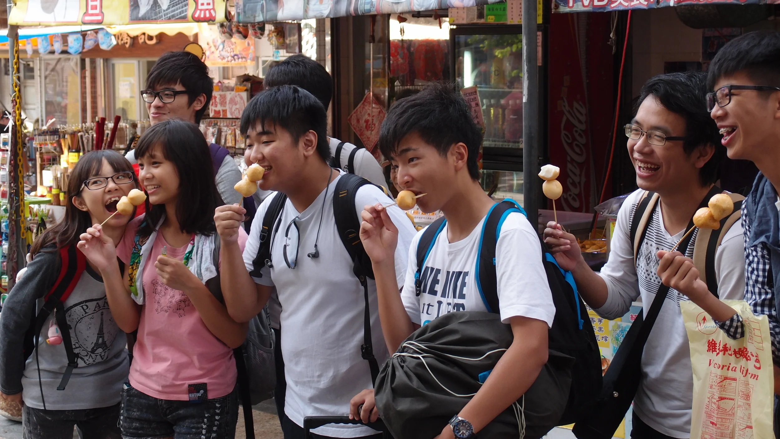 There is a fishball stall on Cheung Chau Island that is mobbed by many people, obviously there is a secret ingredient in his fishballs
