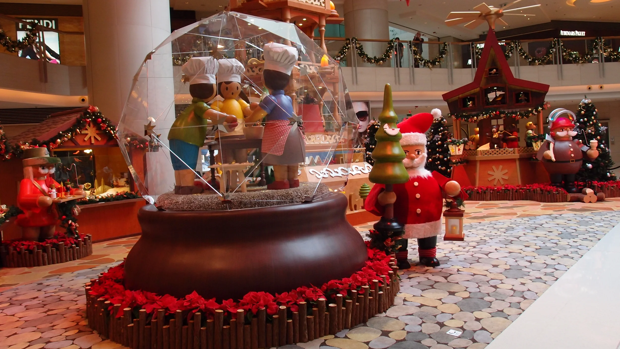 At least Elements pumps a lot of money into Christmas decorations