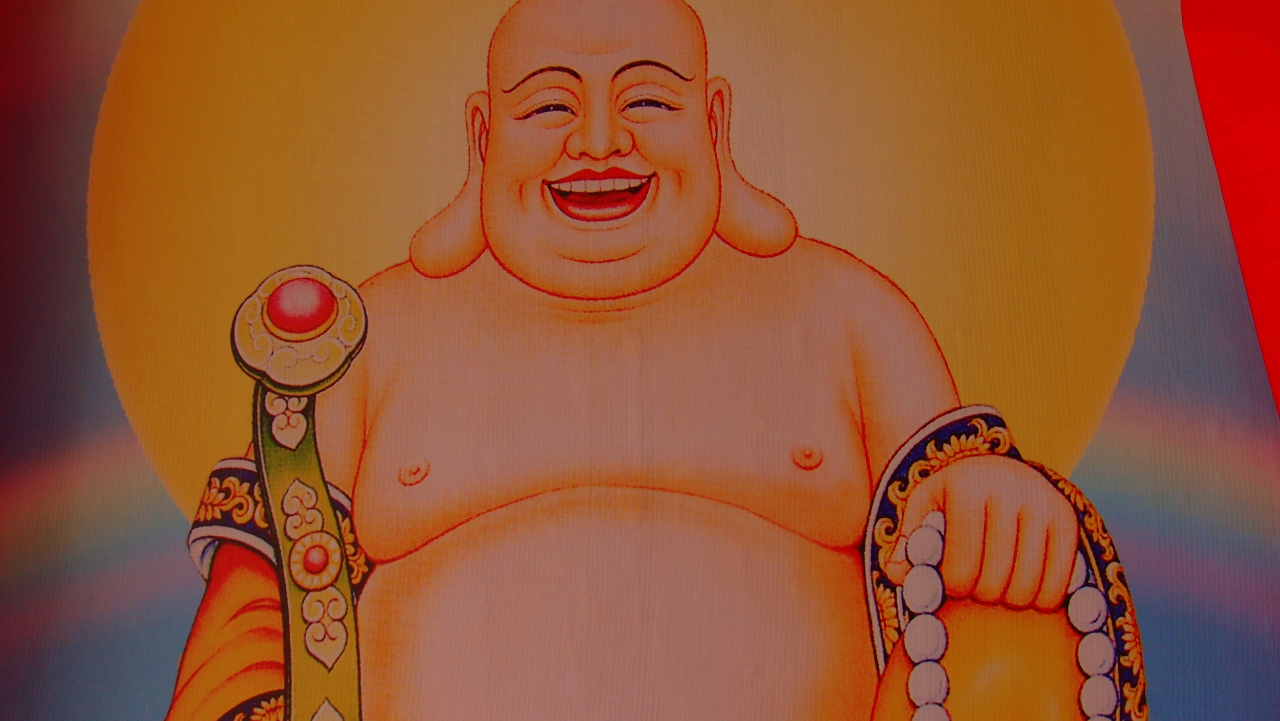 A happy buddha
