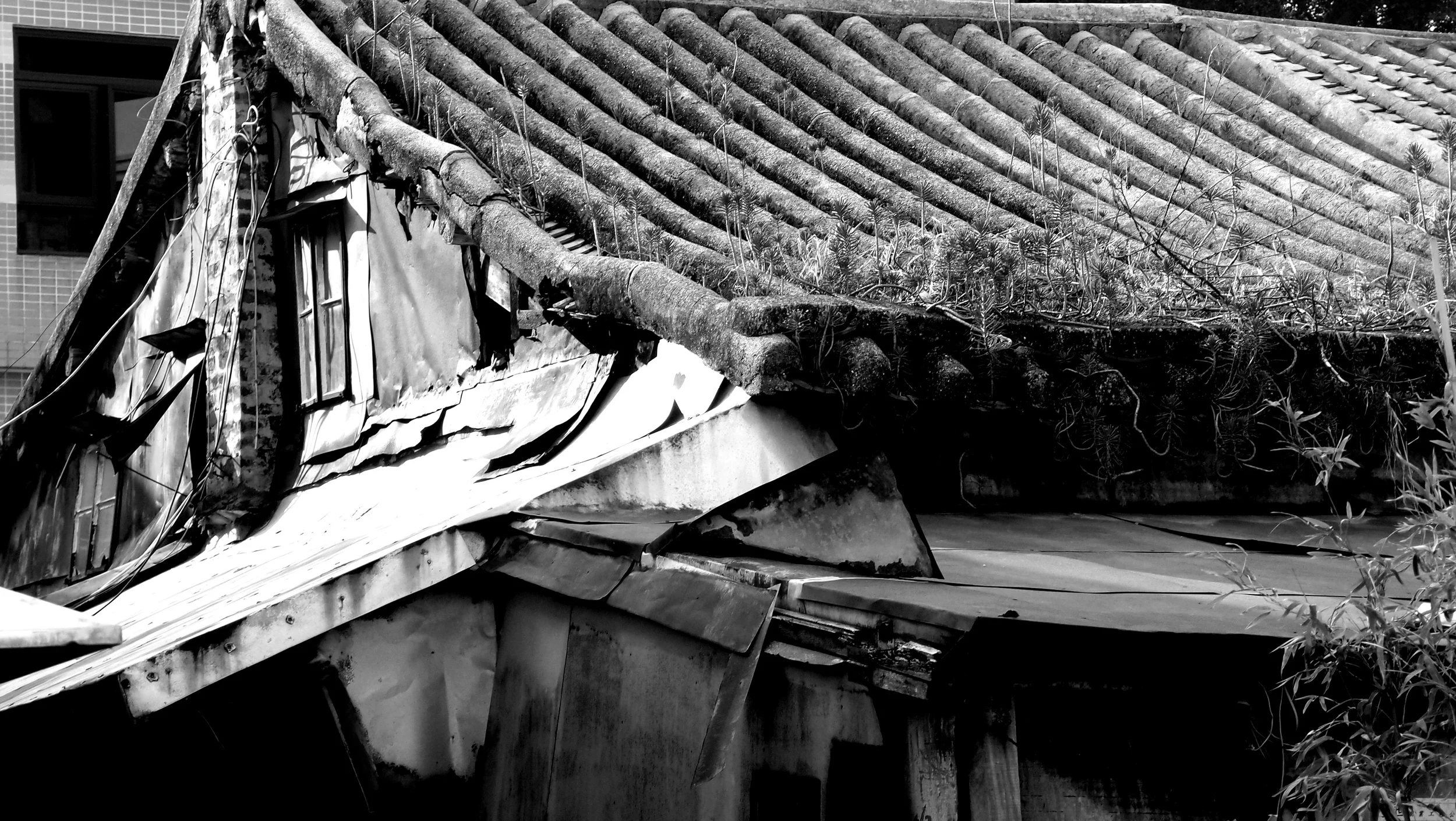 An old building at the Tai O Fishing Village on Lantau Island
