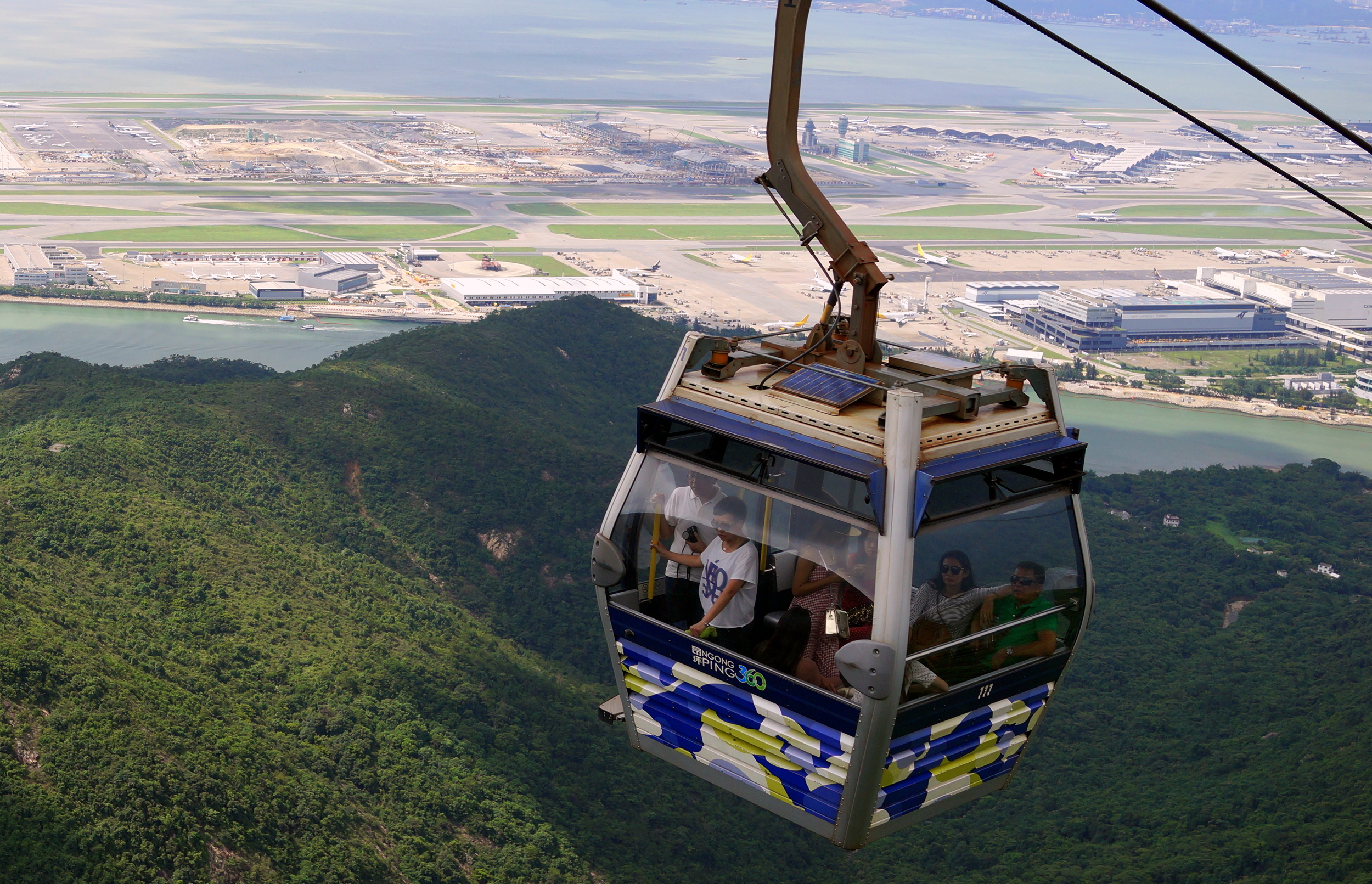 The brilliant cable car ride to the Big Buddha on Lantau Island.