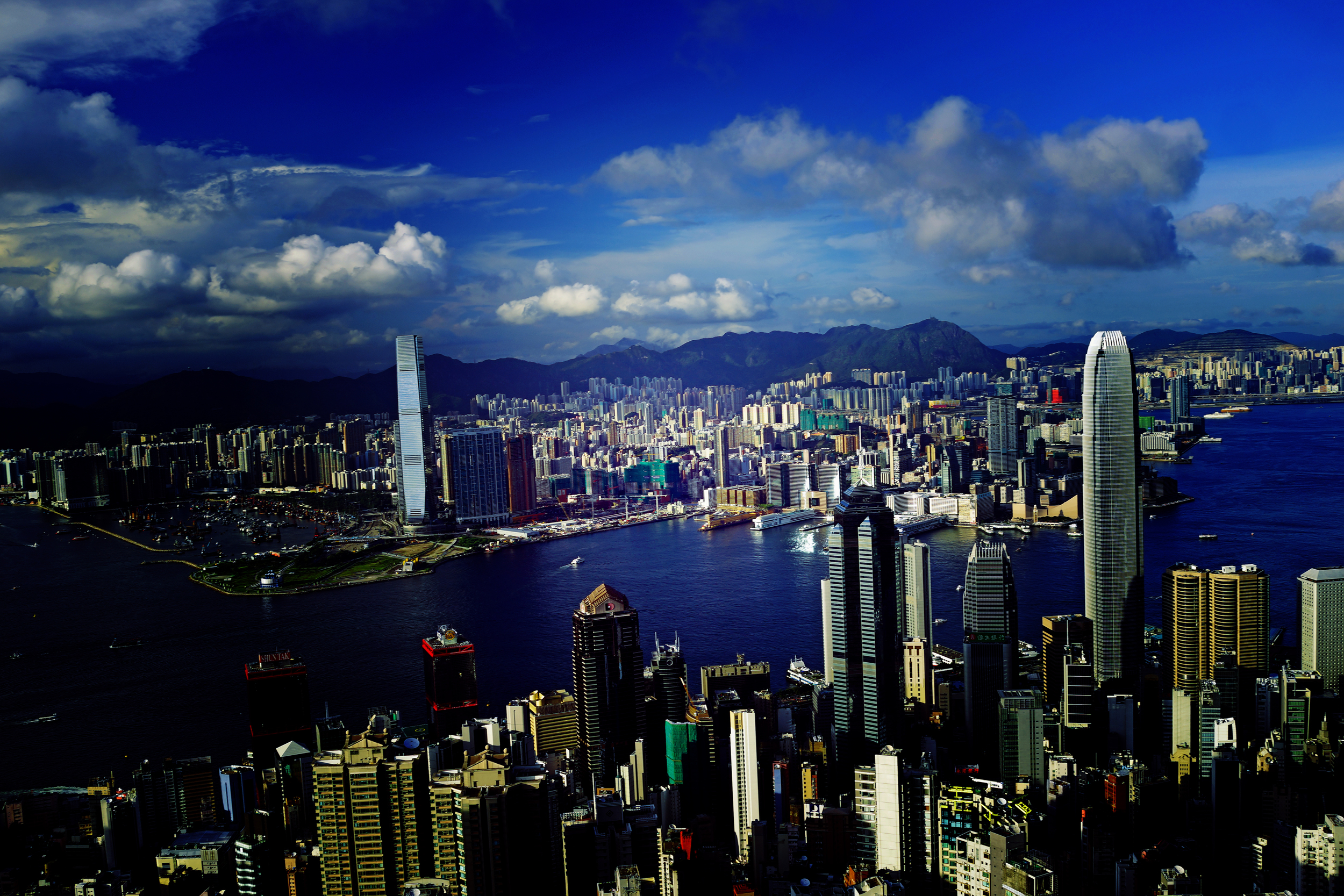 A little bit of Photoshop trickery but not much! - my spot at Victoria Peak