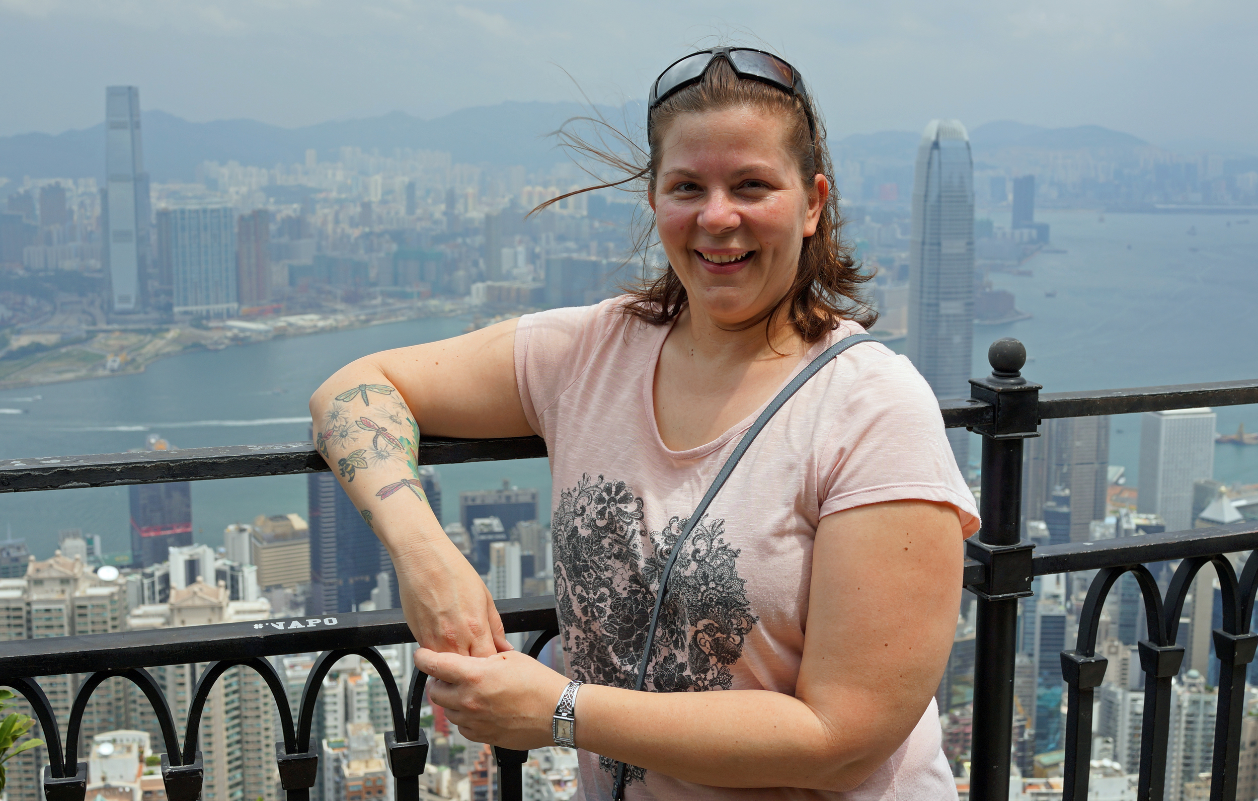 Meet Coni from Australia,.. Coni drives a monster truck at a mine! amazing.... another fine day at my spot at Victoria Peak