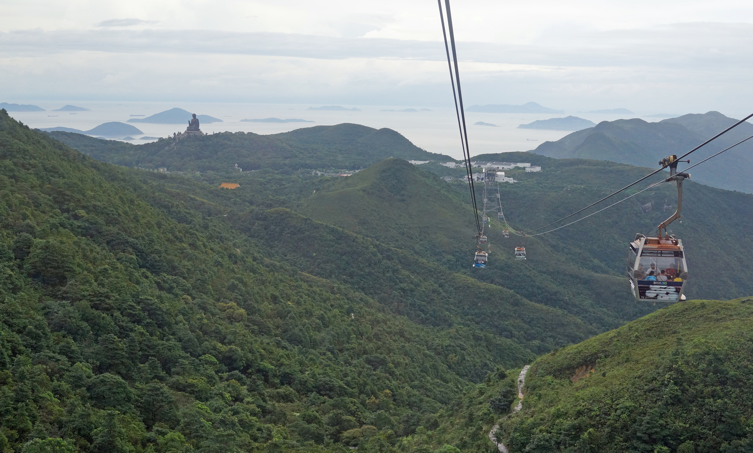 OK, so you need a clear day but it is still quite a sight when the Giant Buddha on Lantau Island, Hong Kong comes into view from the NP 360 Cable Car.