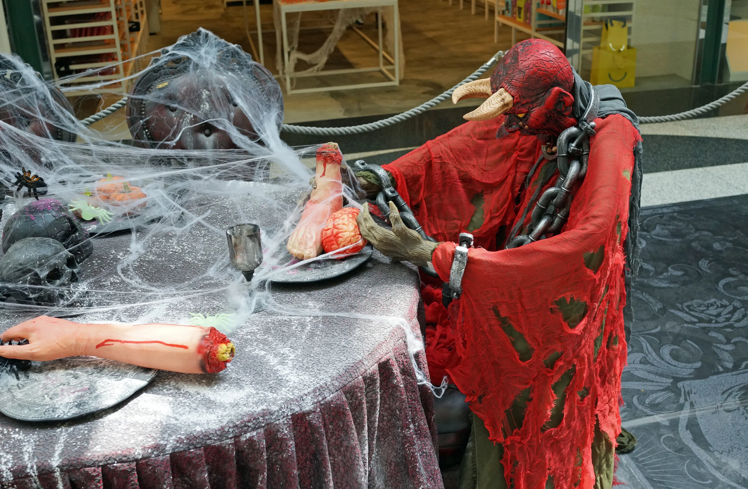 A pretty decent take on Halloween at the Peak Galleria at the Peak, Hong Kong.