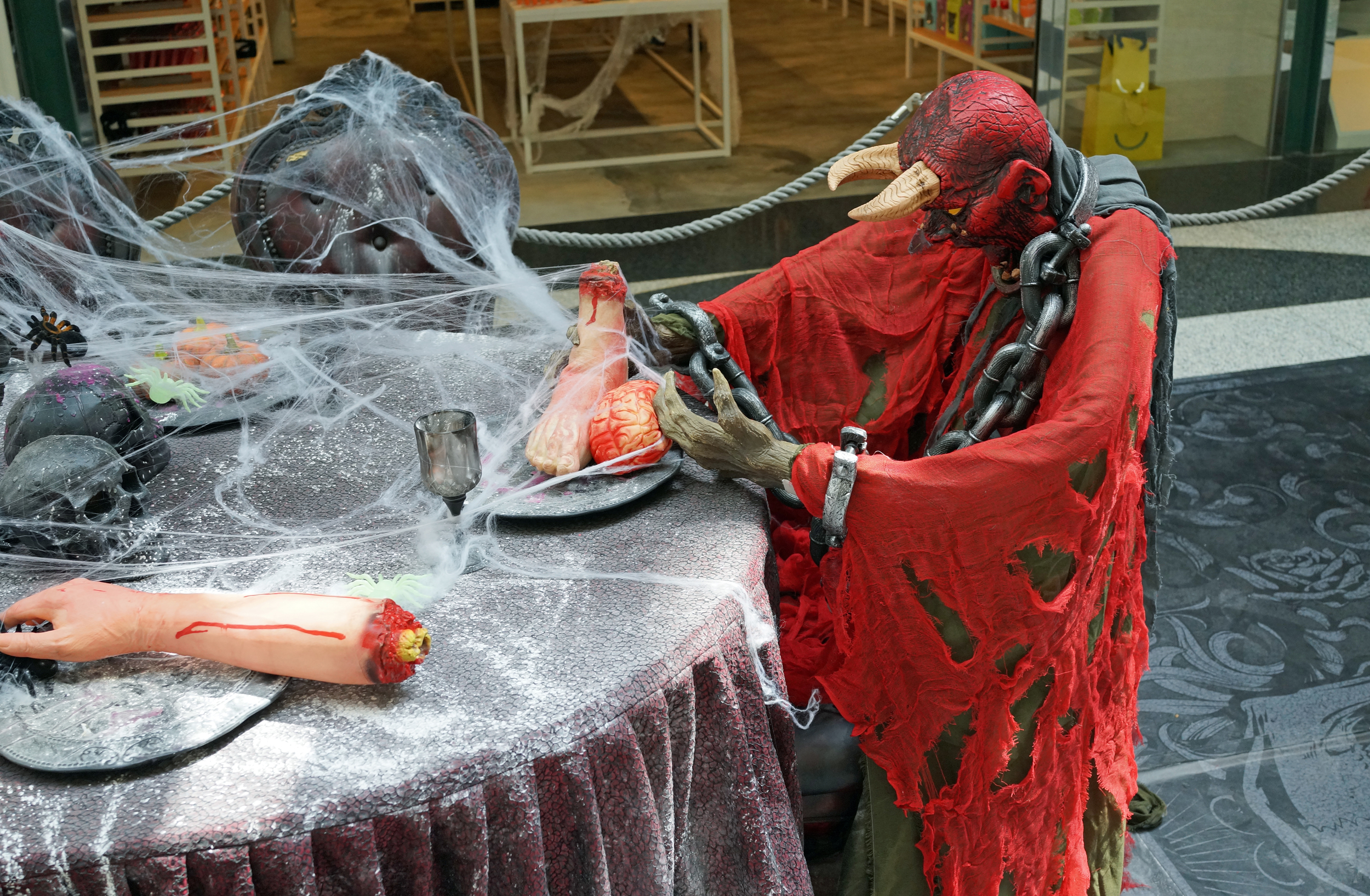 A pretty decent take on Halloween at the Peak Galleria at the Peak, Hong Kong.