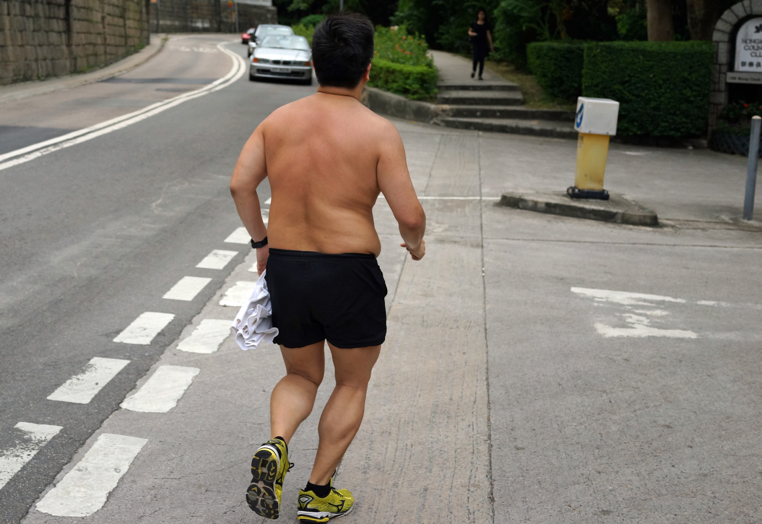 This is worse than fat people wearing spandex, he was a bit wobbly.
