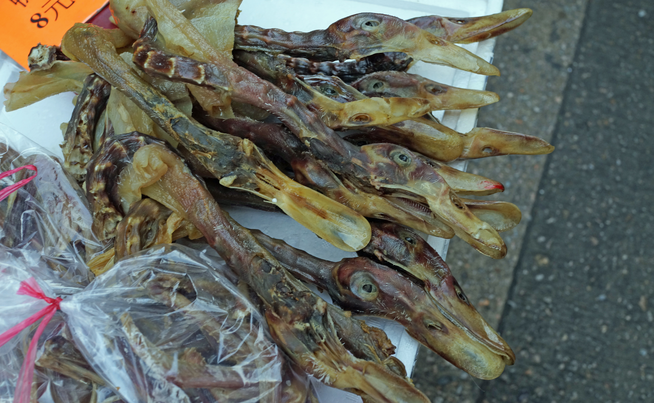 An inglorious end for a noble bird - these used to be the geese that laid the golden eggs.