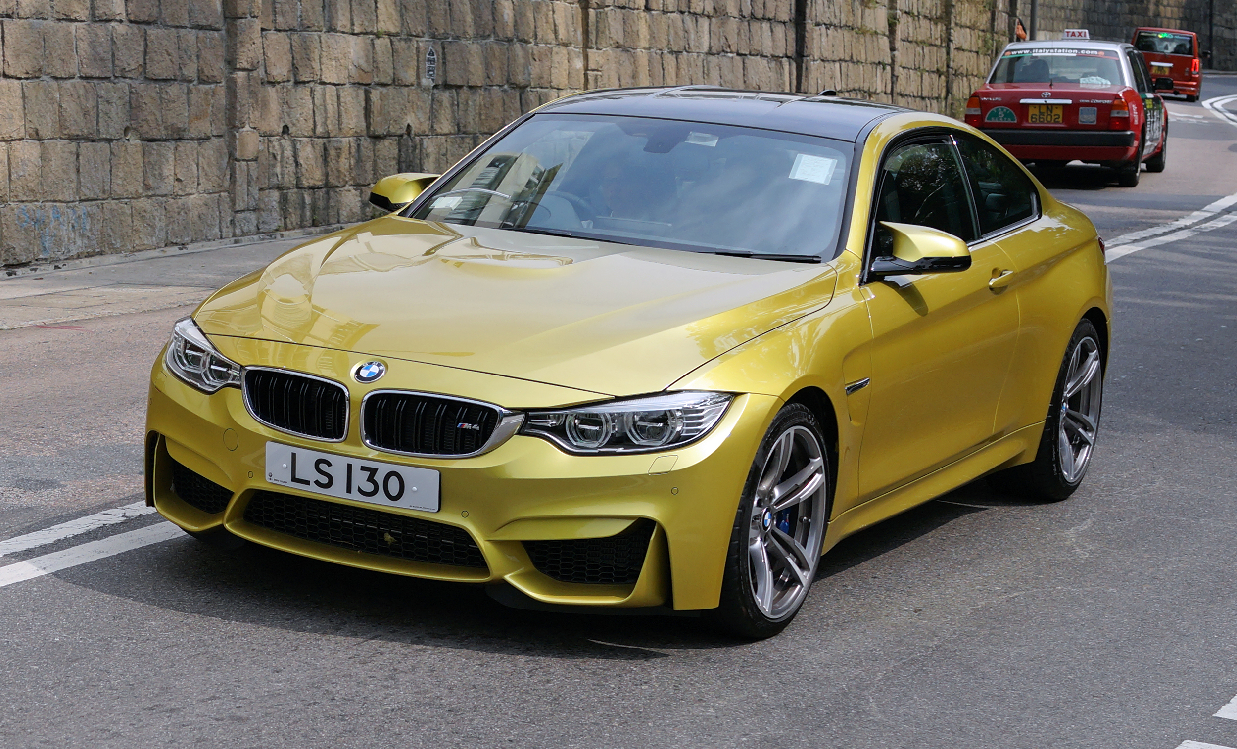 This BMW M series are fast becoming my favourite cars and I just love the colour... very, very cool.