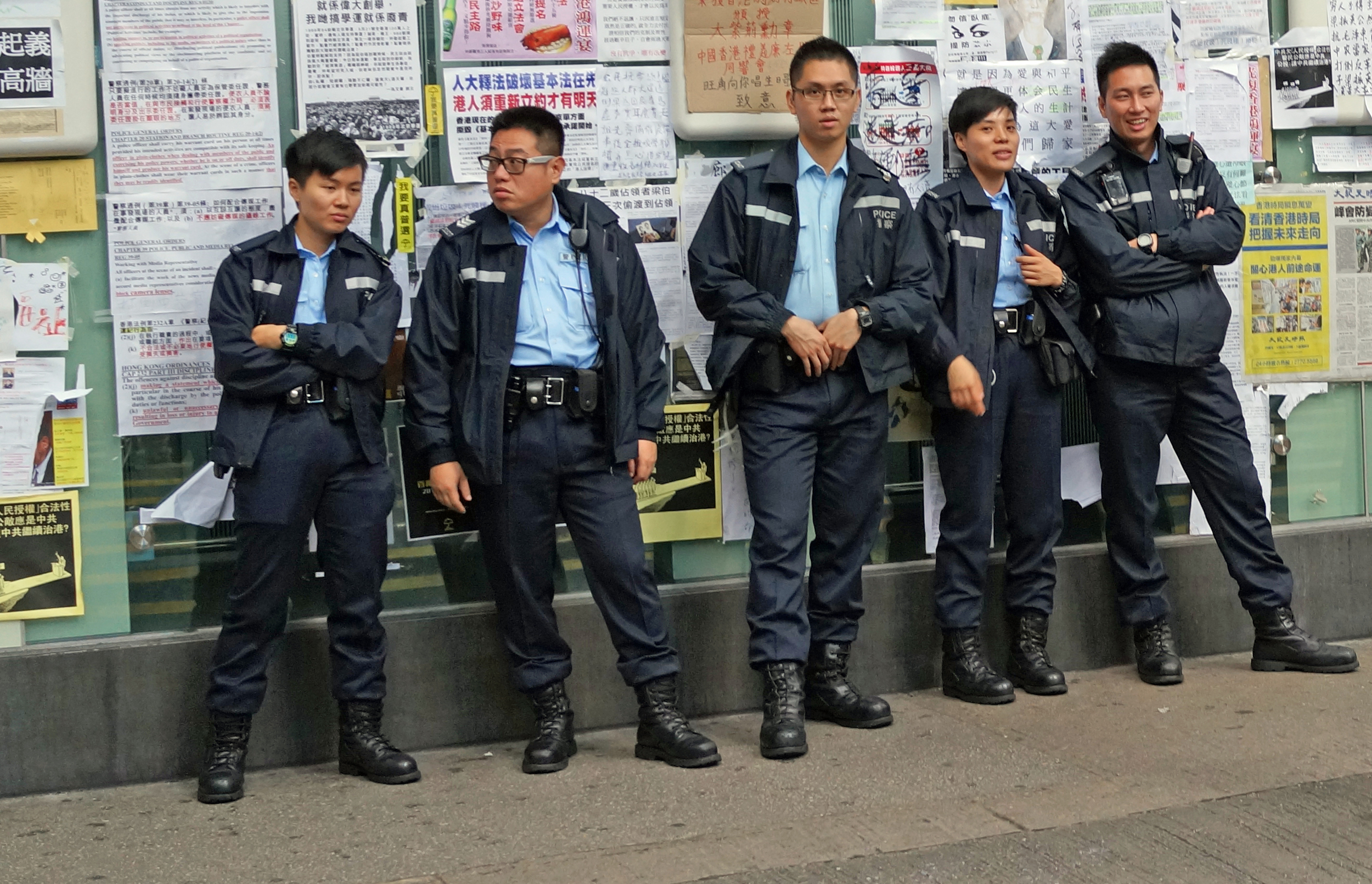 The rule of law in Hong Kong is being challenged by a bunch of immature yahoo's whose childish behaviour is embarrassing... I am glad that we still have the best Police Force in the world and when the time comes they will give us back the rule of law which is the very foundation of Hong Kong.